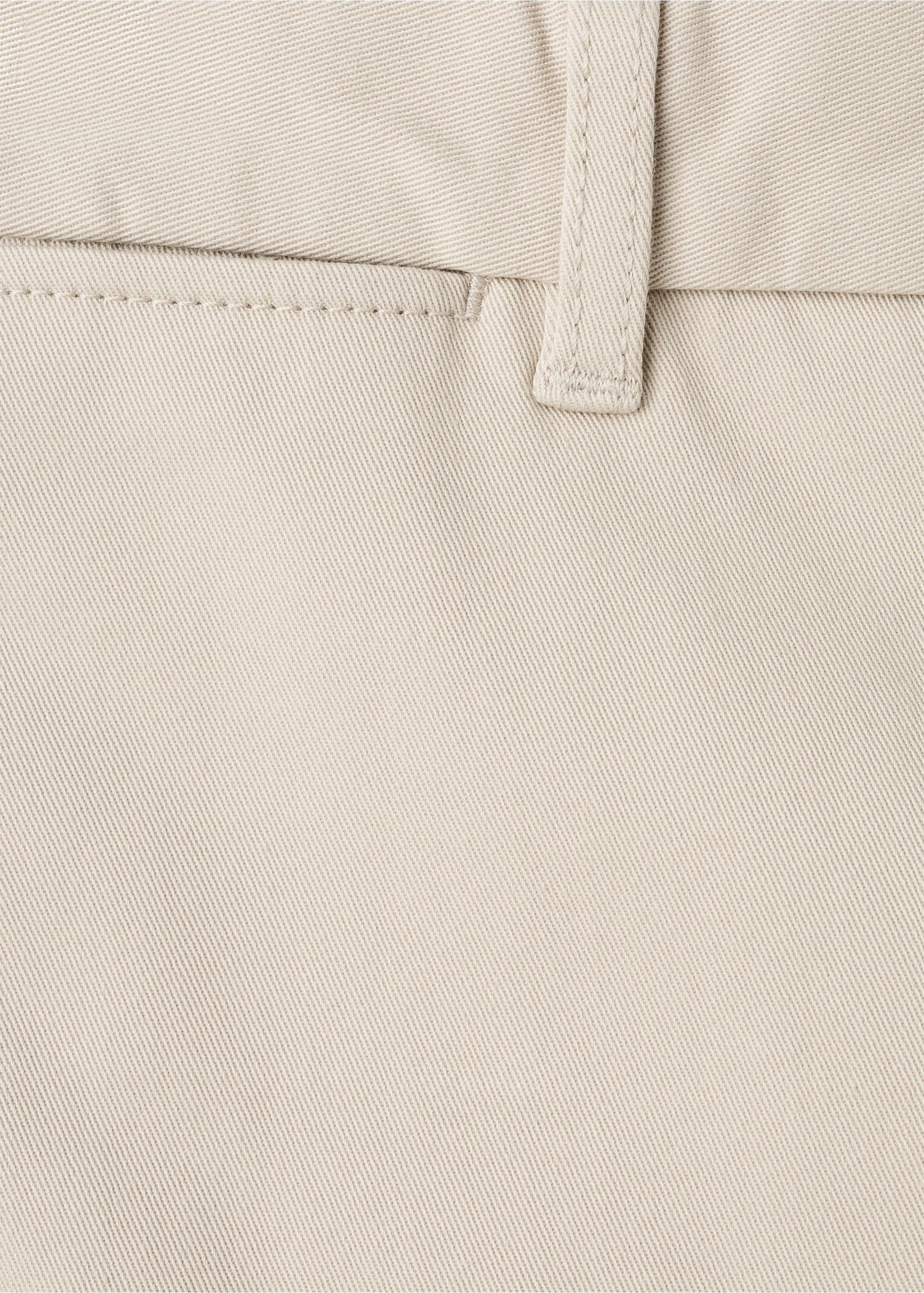 Pantalon Barna super slim-fit chino en sergé - Détail de l'article 0, Sable. Ref: 27041187-00.
