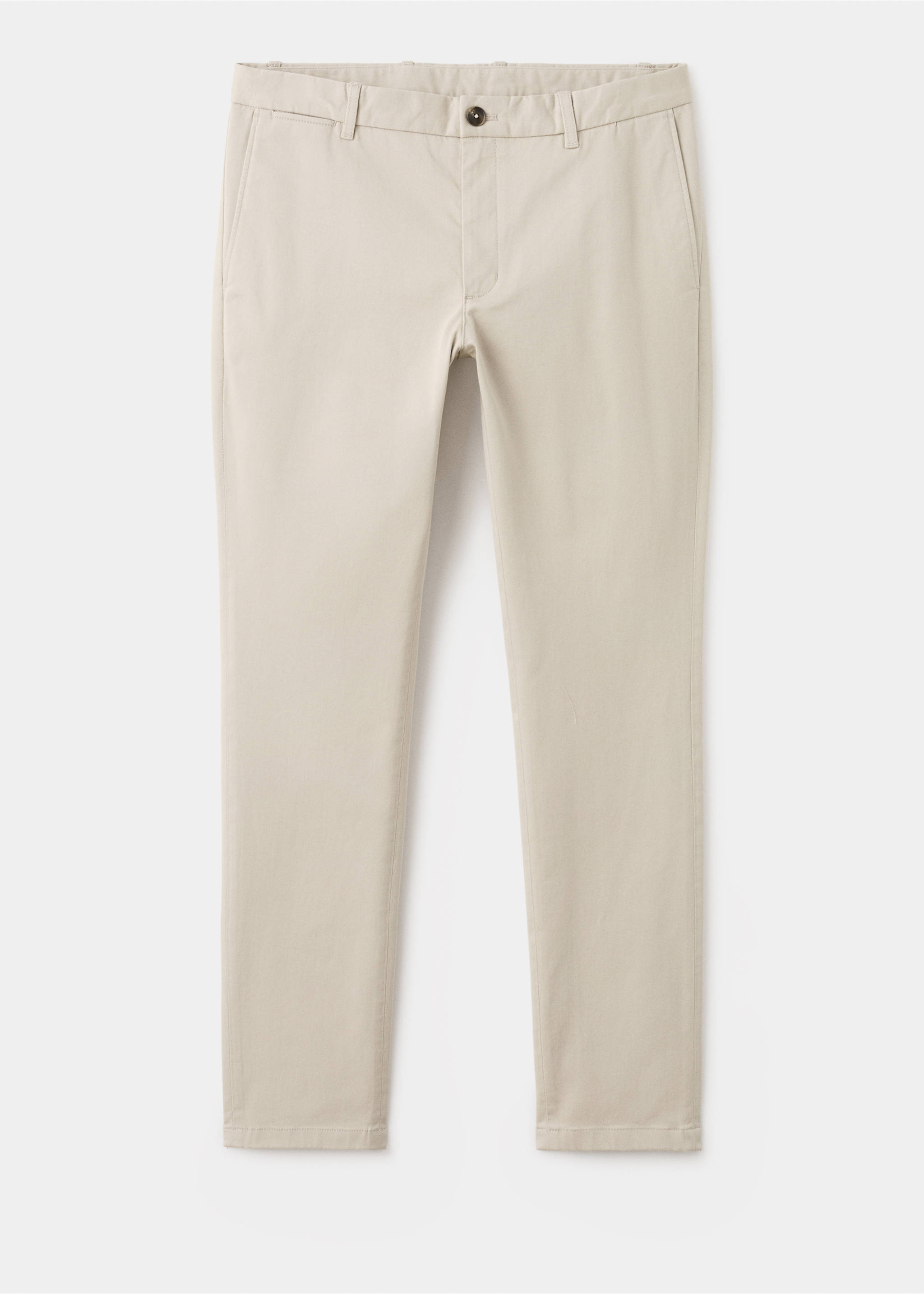Pantalon Barna slim-fit en sergé - Article sans modèle, Sable. Ref: 27041187-00.