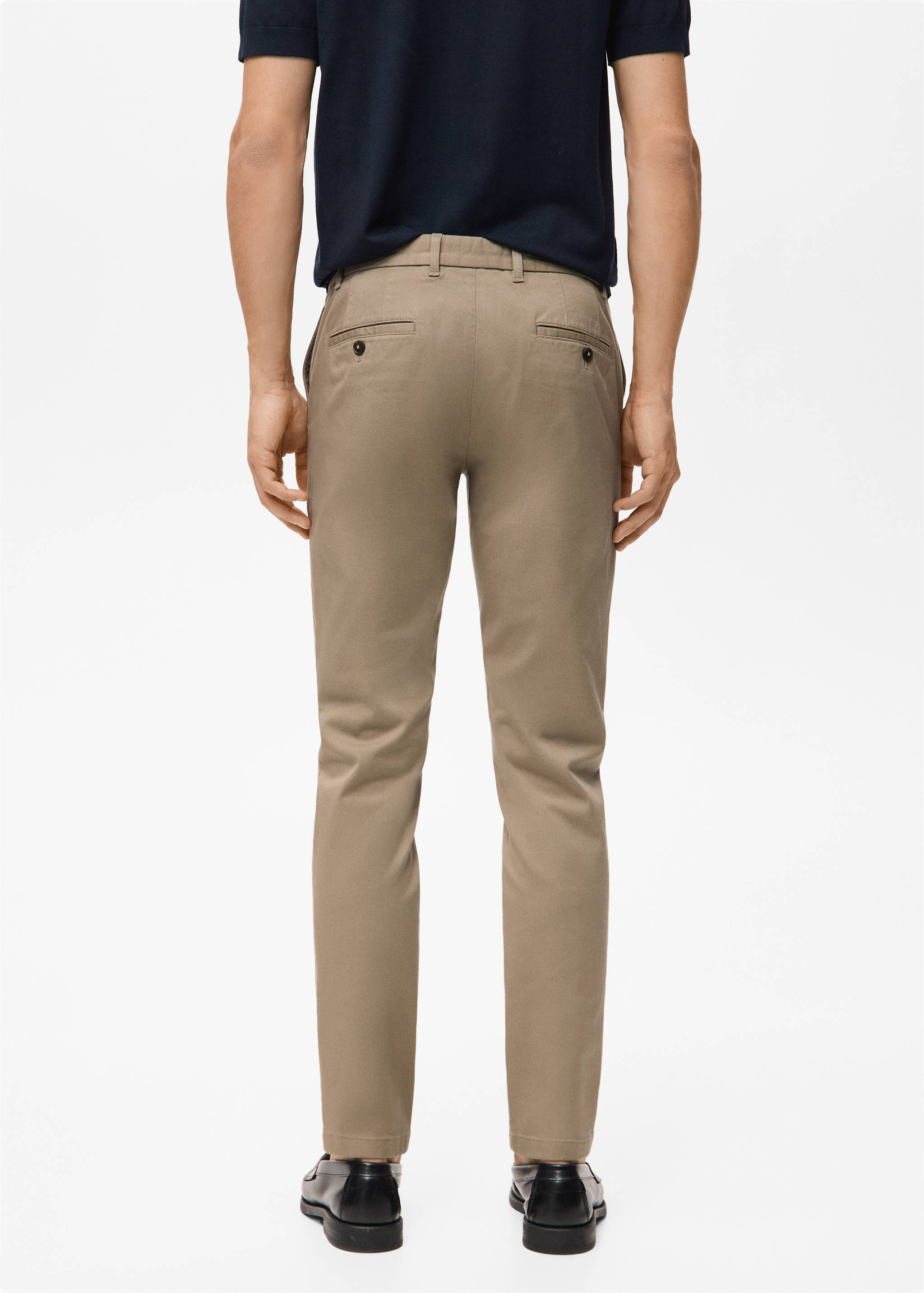 Barna super slim fit chino twill trousers - Reverse of the article