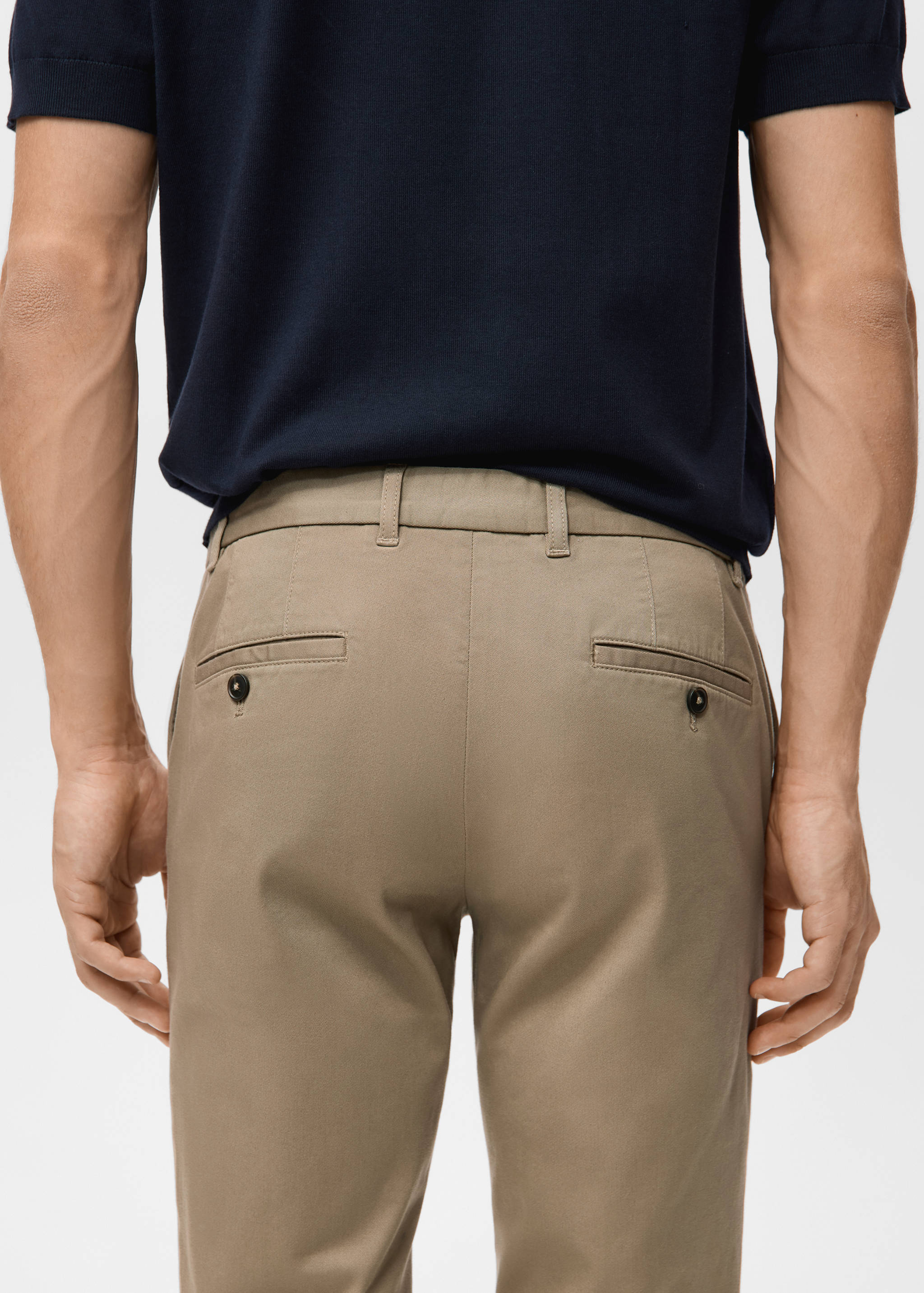 Barna super slim fit chino twill trousers - Details of the article 6