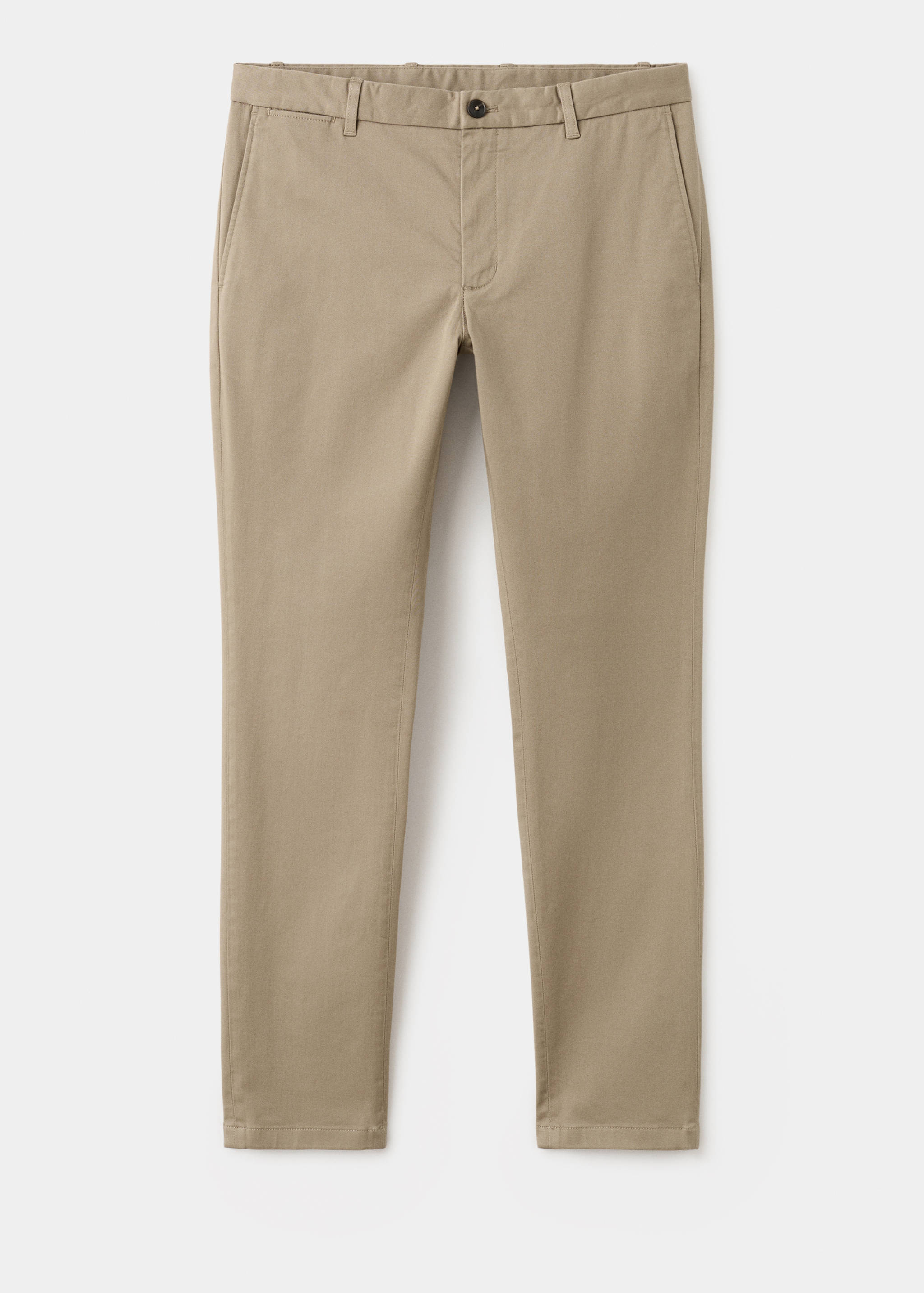 Barna slim-fit twill chino trousers - Article without model