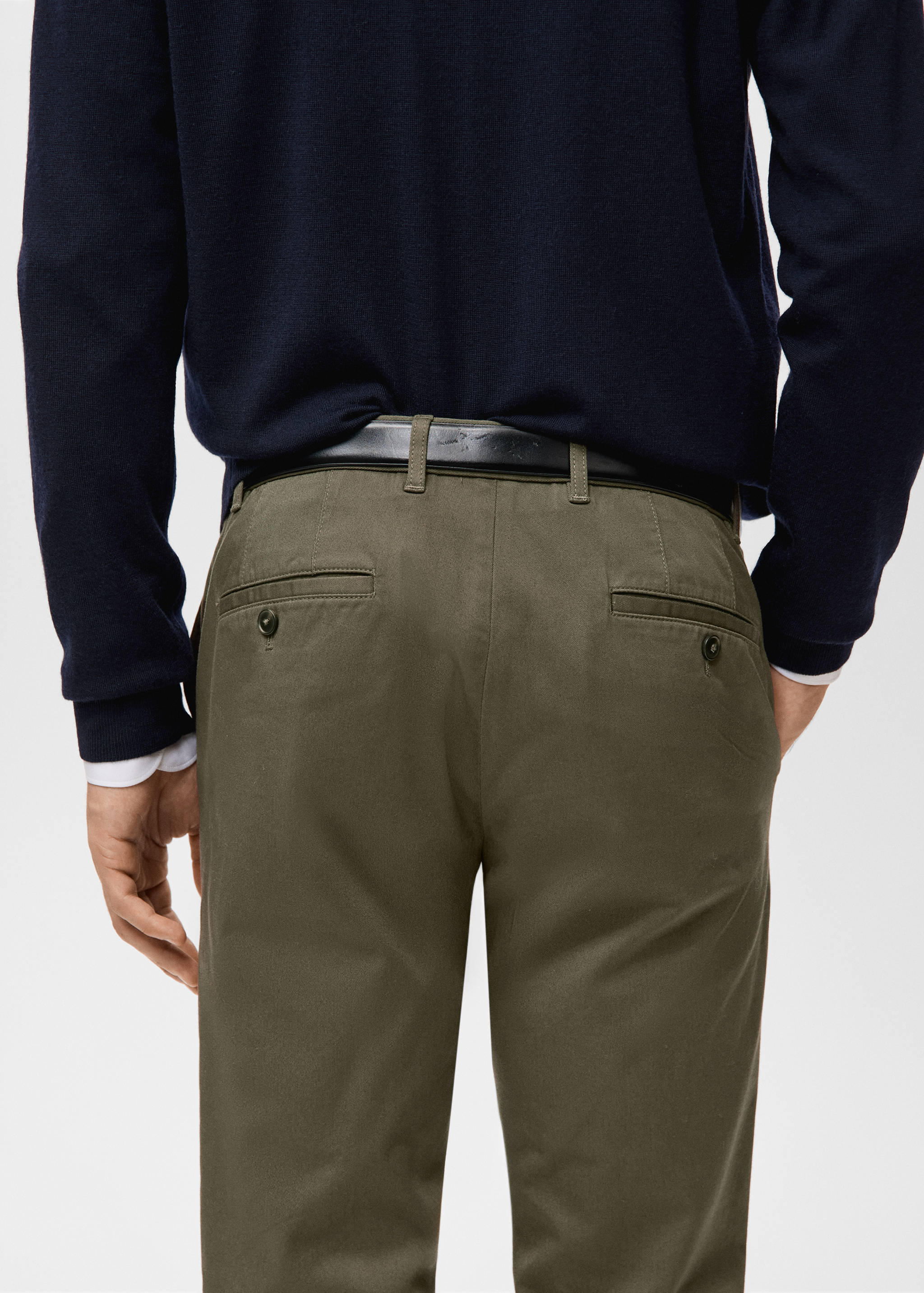 Barna super slim fit chino twill trousers - Details of the article 6