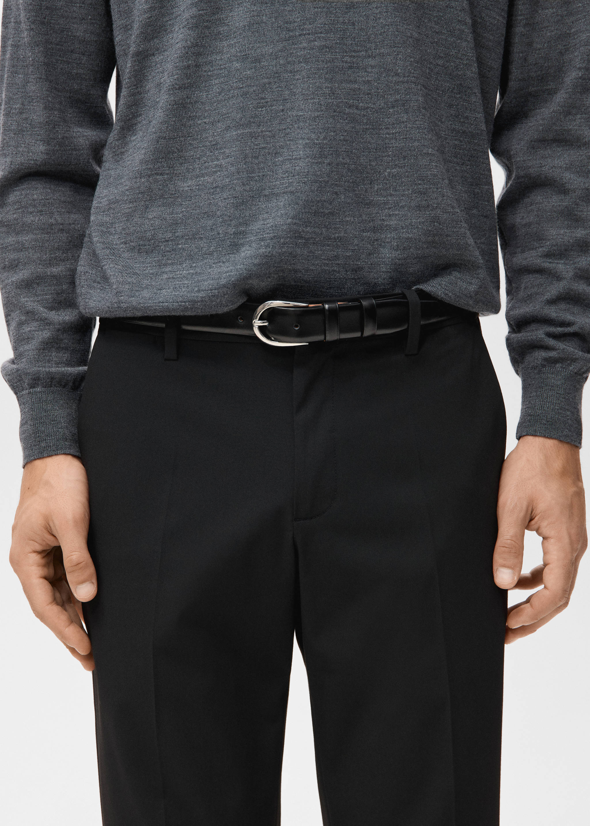 Barna super slim fit chino twill trousers - Details of the article 1