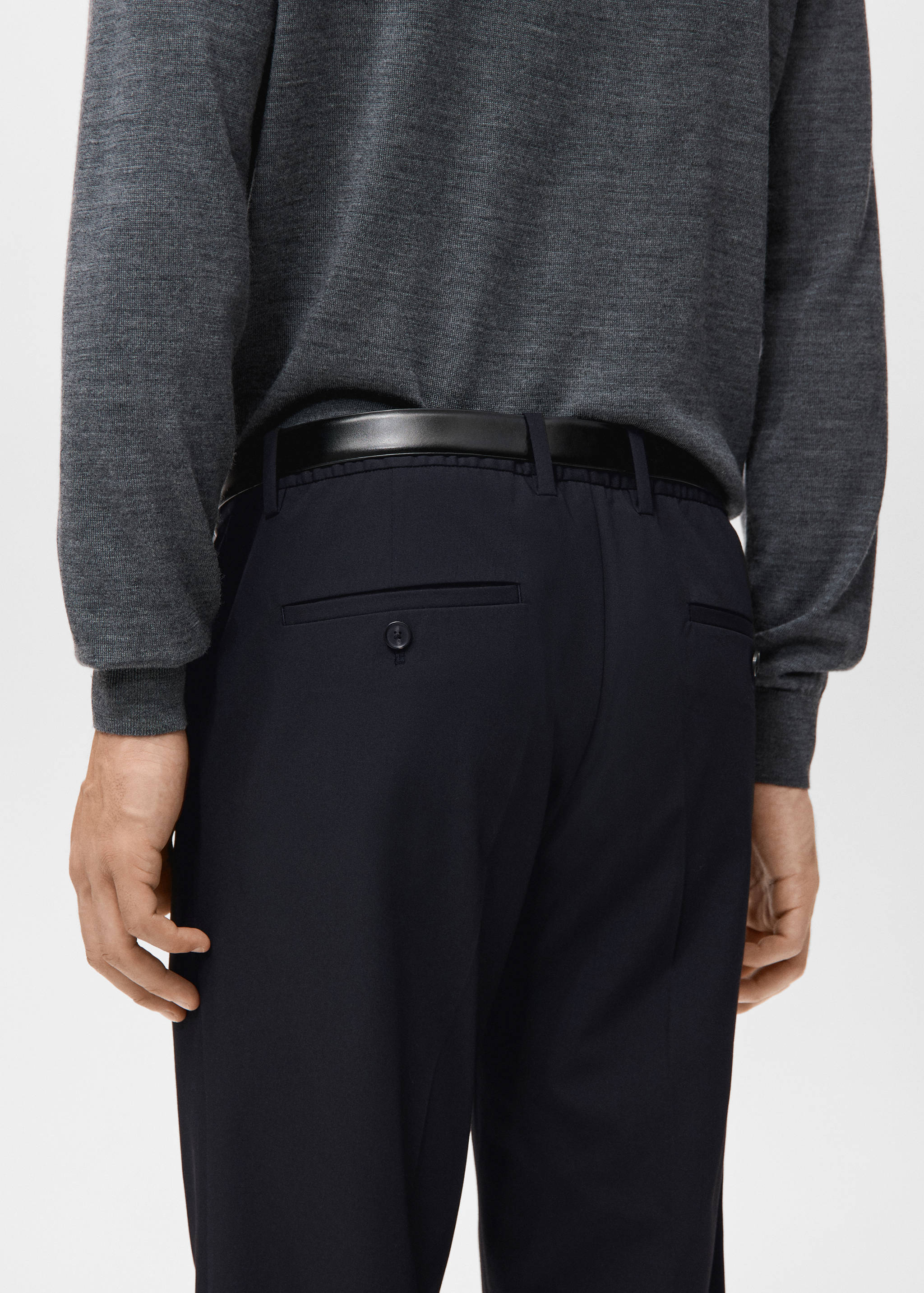 Barna super slim fit chino twill trousers - Details of the article 6