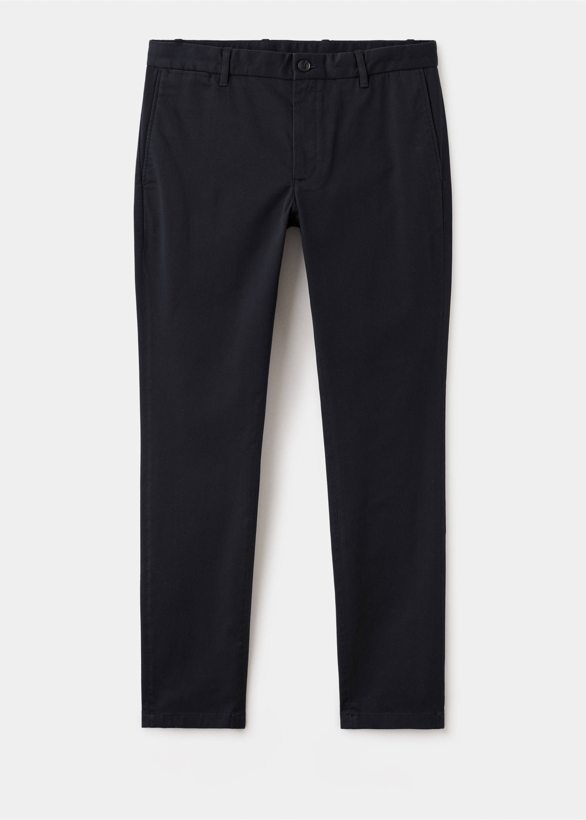 Barna slim-fit twill chino trousers - Article without model, Navy. Ref: 27041187-00.