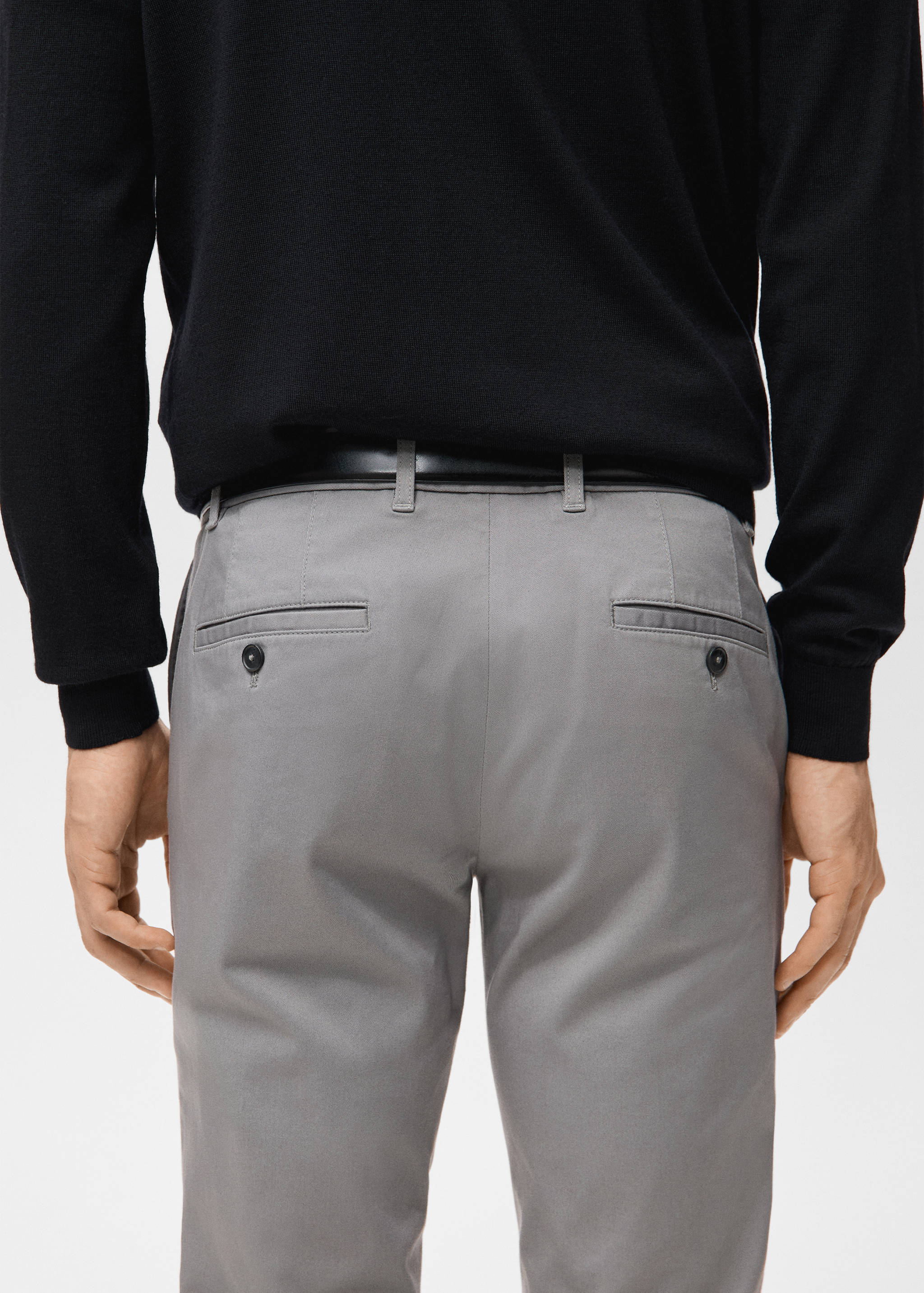 Barna super slim fit chino twill trousers - Details of the article 6