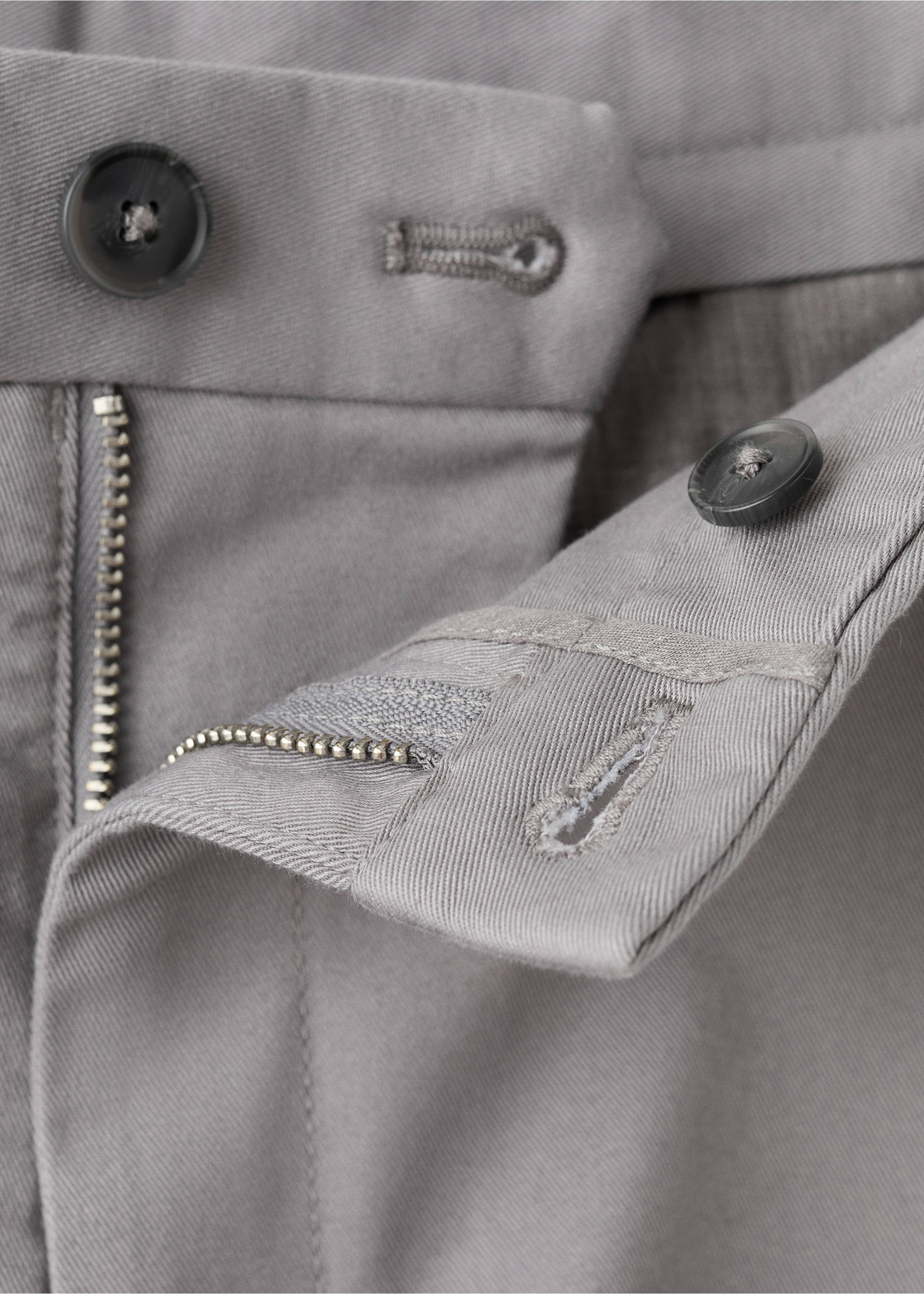 Pantaloni Barna super slim fit chino din serj - Detaliu al articolului 8, Gri deschis. Ref: 27041187-00.