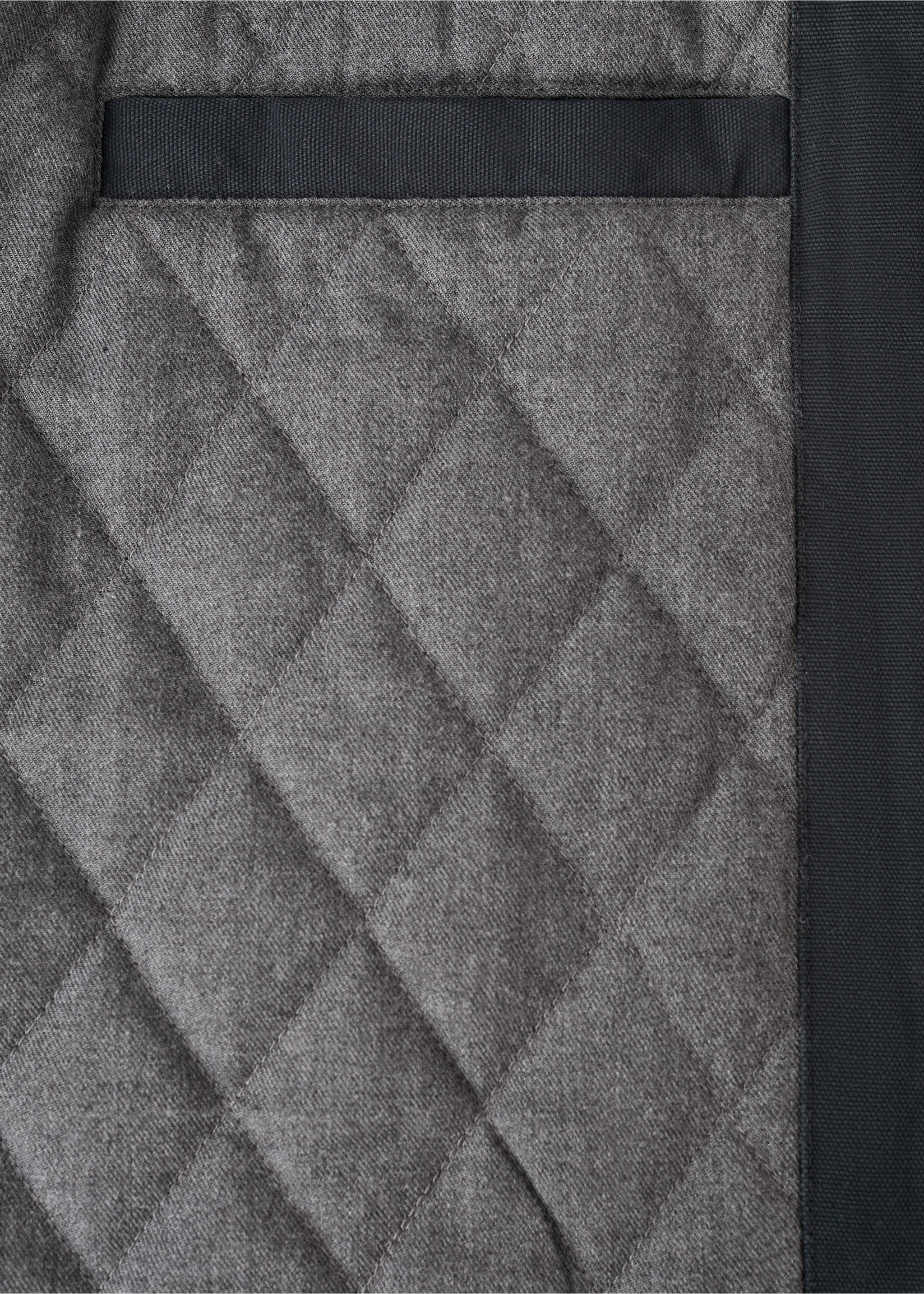 Chaqueta acolchada cuello pana - Detalle del artículo 0, Azul noche. Ref: 27041191-00.