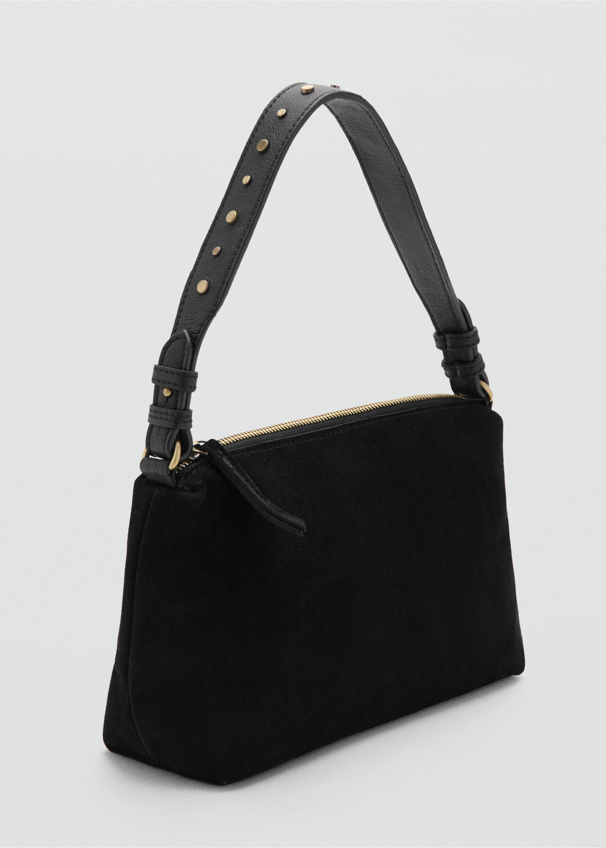 Stud leather bag - Medium plane, Black. Ref: 27041192-00.