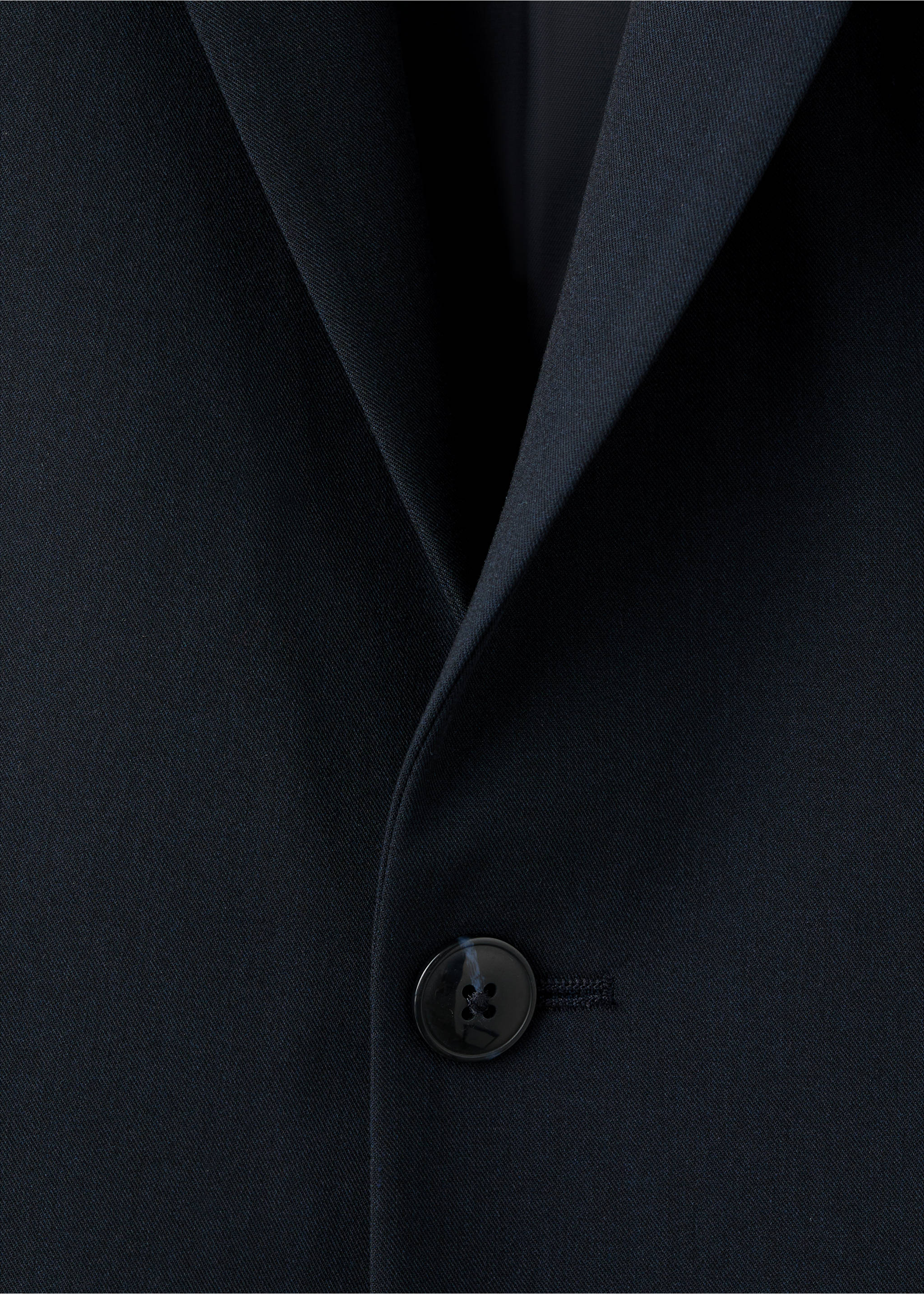 弹力面料超修身西装夹克 - null, 深海军蓝. Ref: 27041195-00.