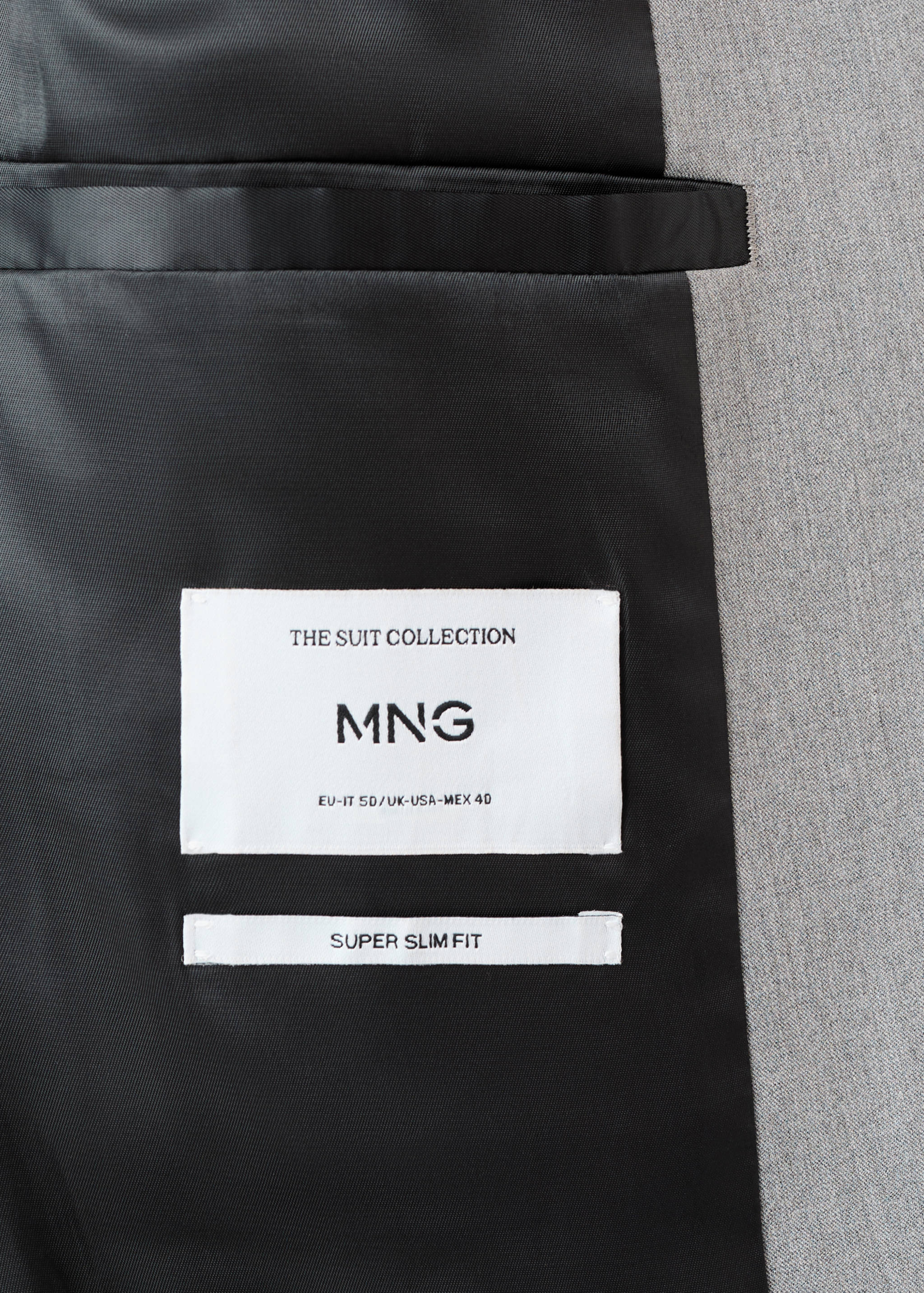 弹力面料超修身西装夹克 - null