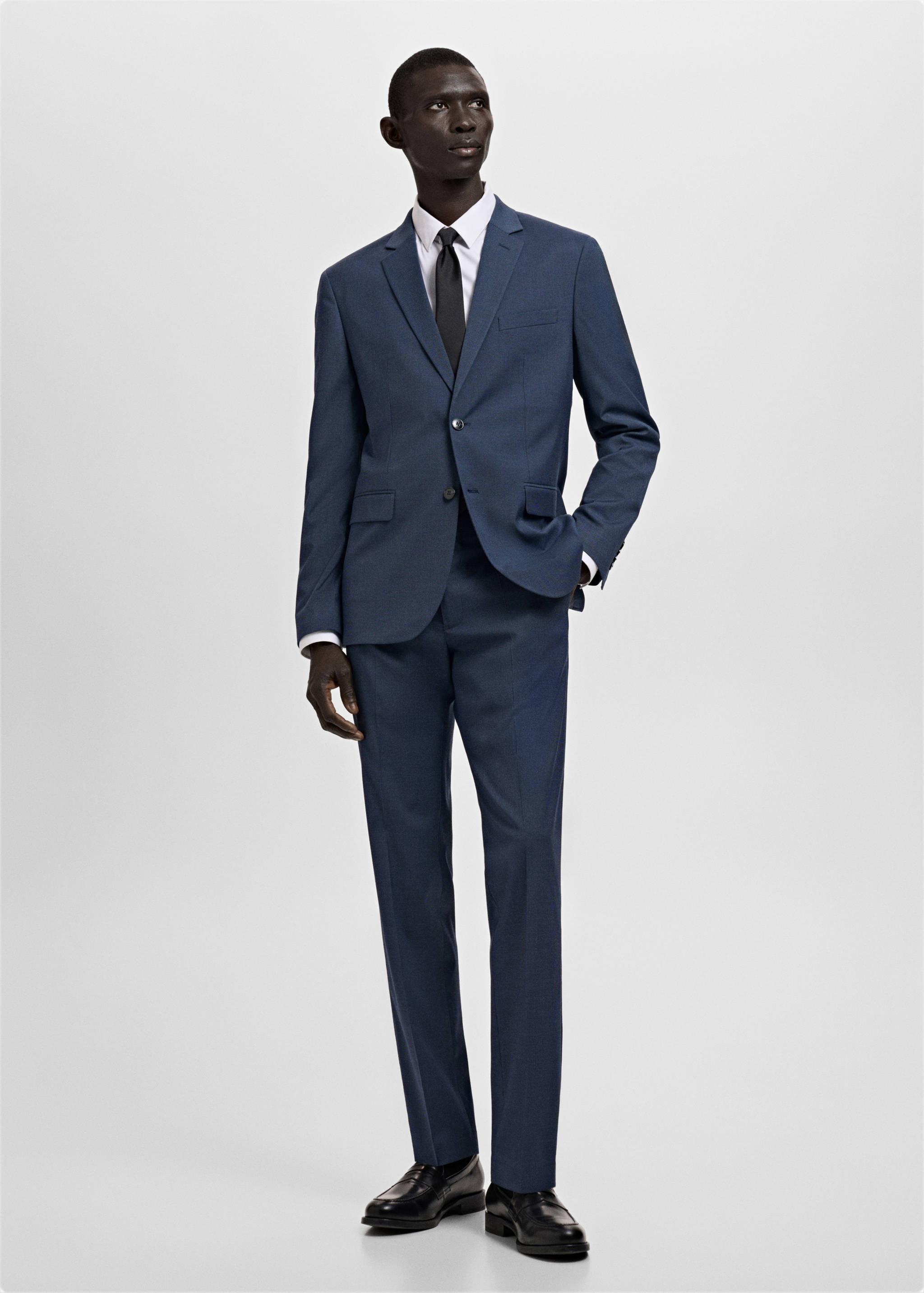 Super slim-fit suit jacket in stretch fabric - General plane