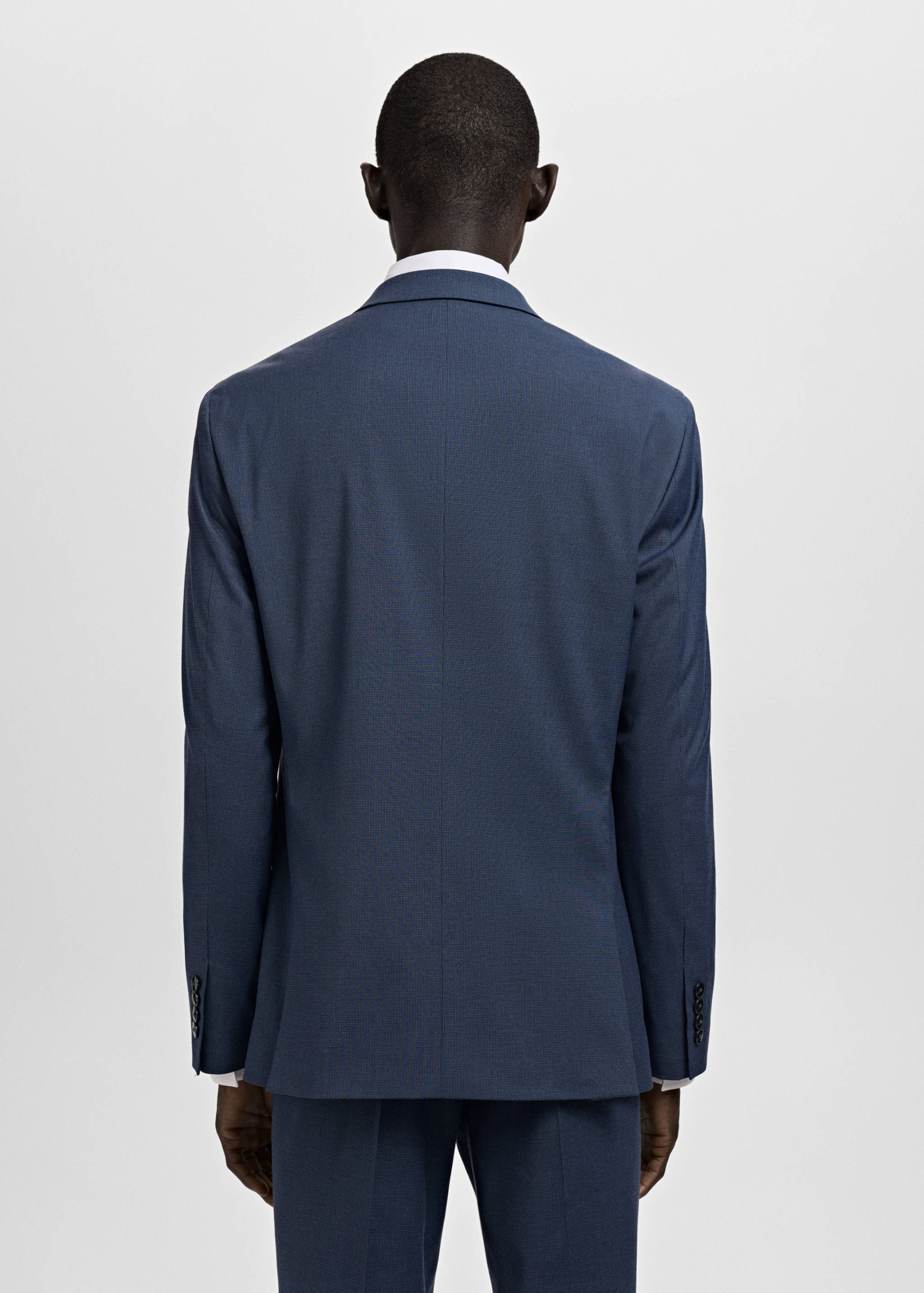 Super slim-fit suit jacket in stretch fabric - Reverse of the article