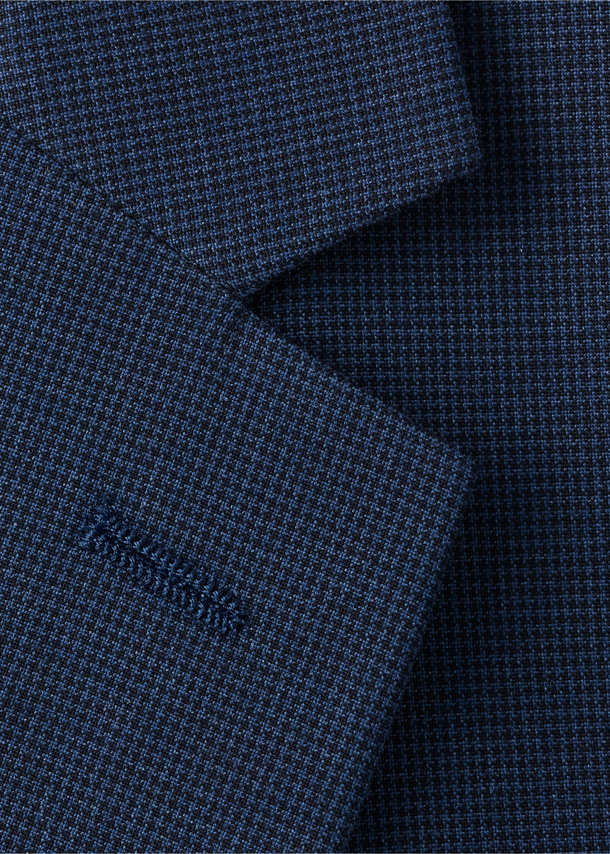 弹力面料超修身西装夹克 - null, 墨蓝. Ref: 27041197-00.