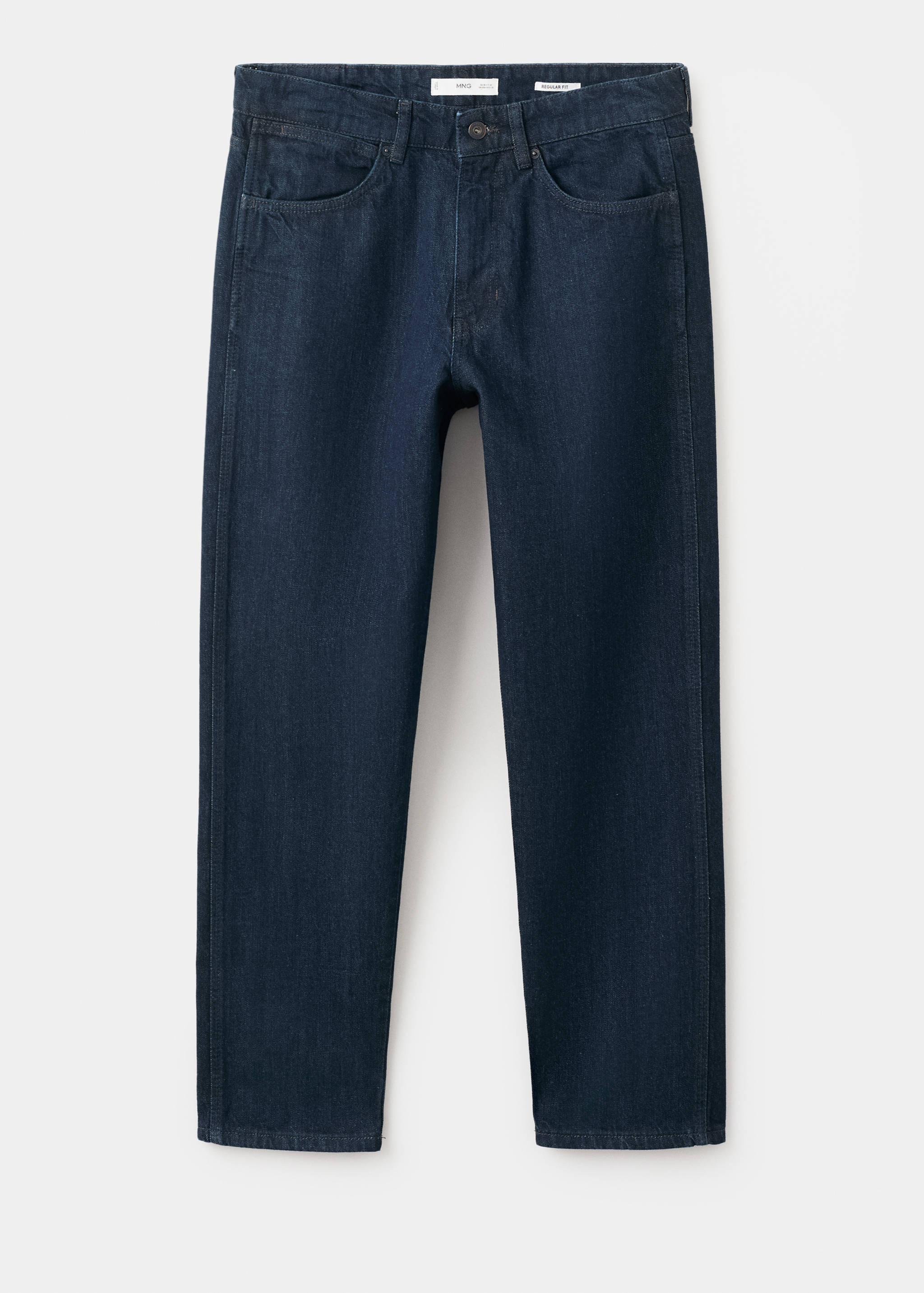 Regular fit cropped jeans van 100% katoen - Artikel zonder model