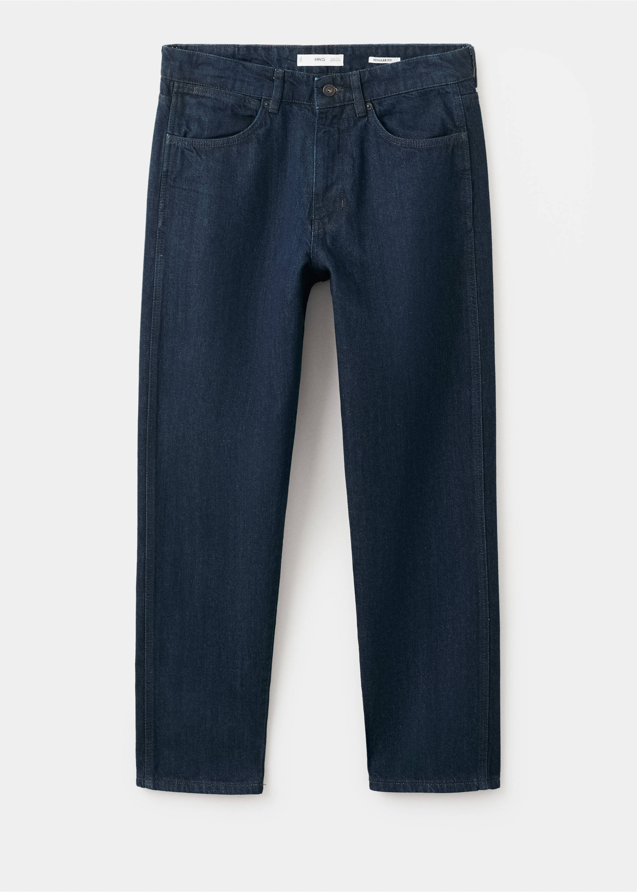 Jeans 100% algodón regular fit cropped - Artículo sin modelo, Azul. Ref: 27041199-00.
