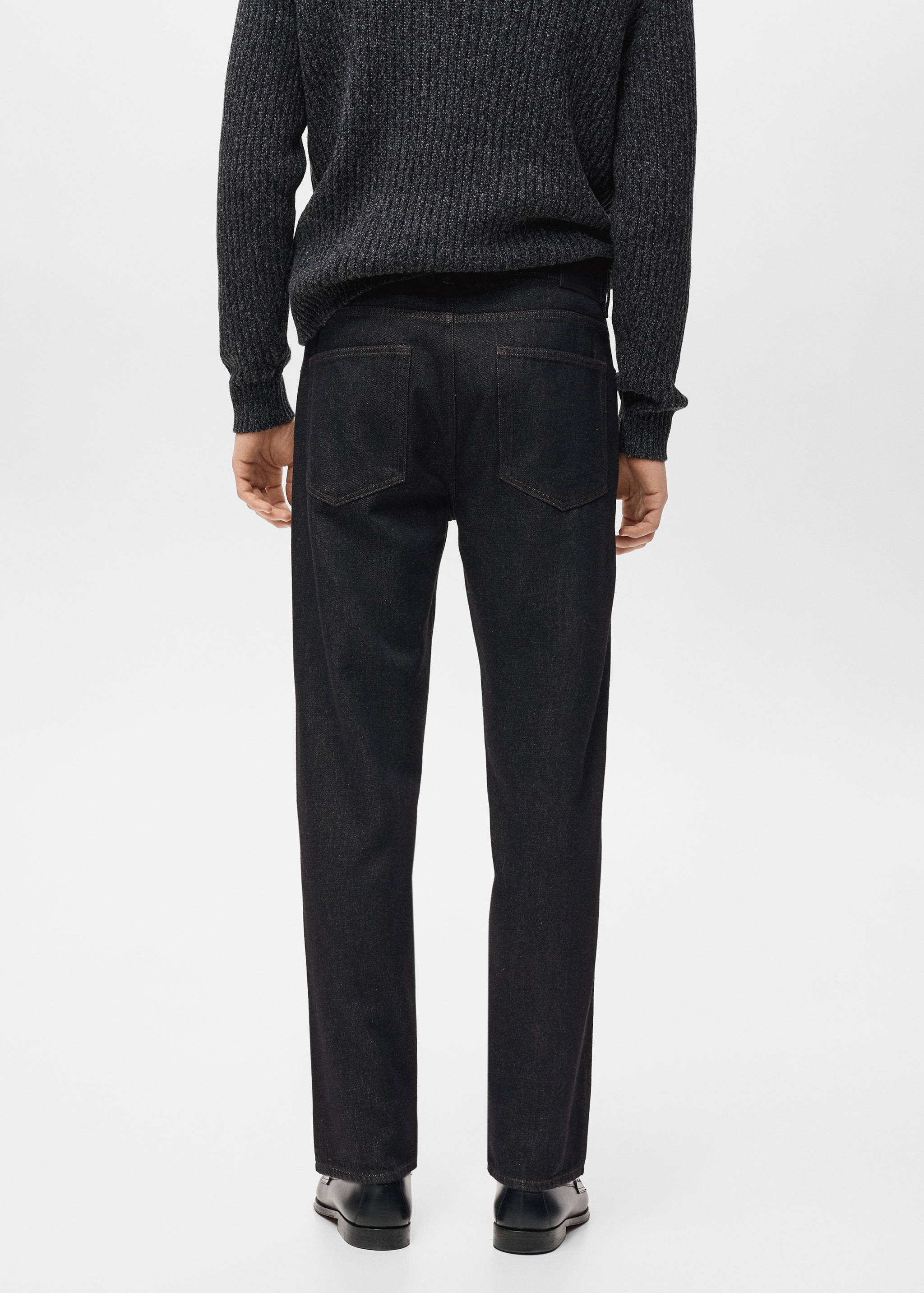 Regular fit cropped jeans van 100% katoen - Achterkant van het artikel