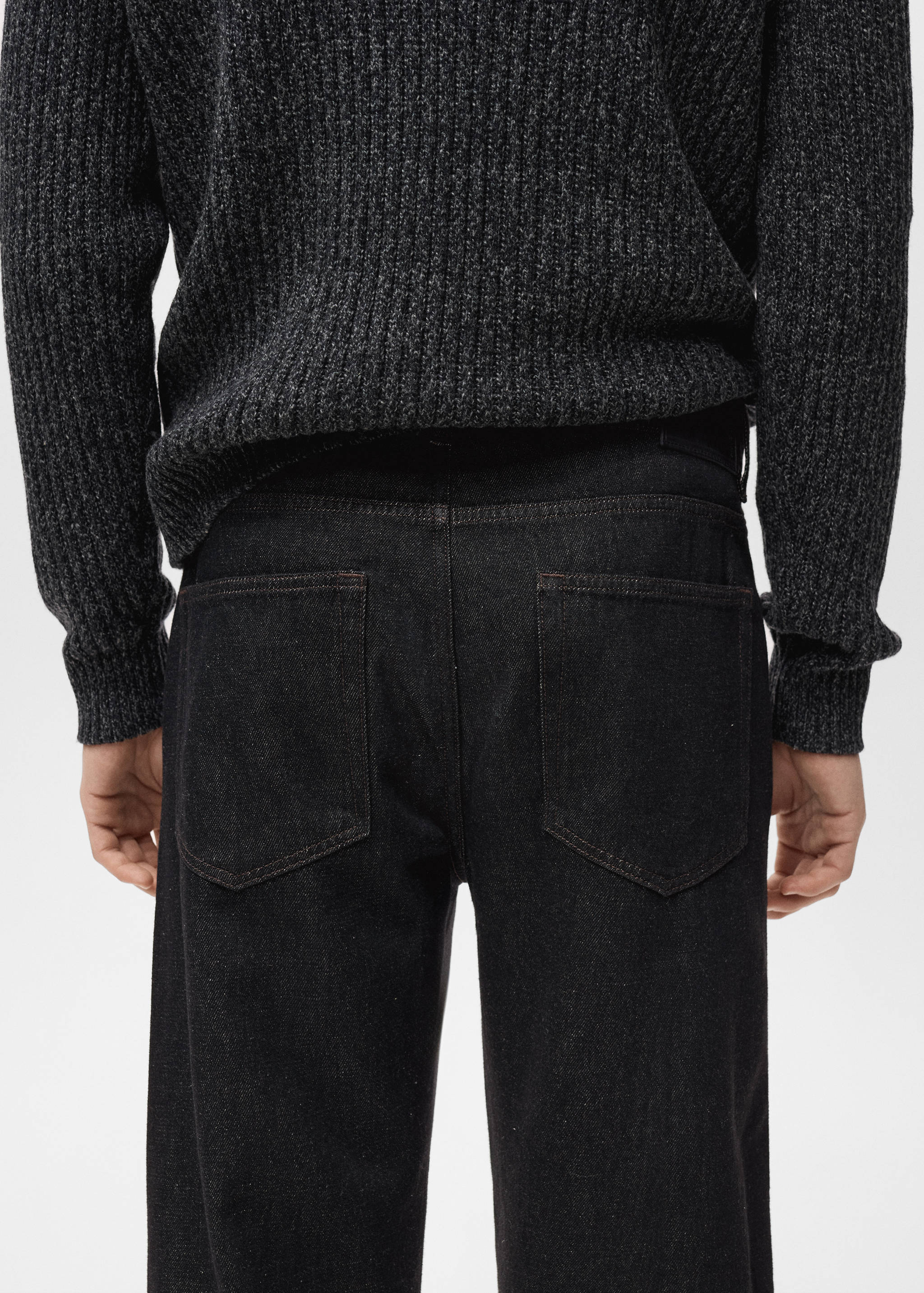 Regular fit cropped jeans van 100% katoen - Detail van het artikel 6