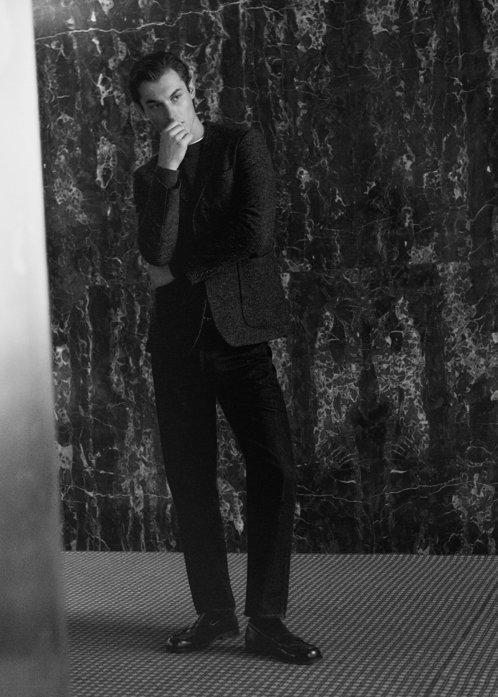 Calças de ganga de 100% algodão regular fit cropped - Pormenor do artigo 5, Black denim. Ref: 27041200-00.