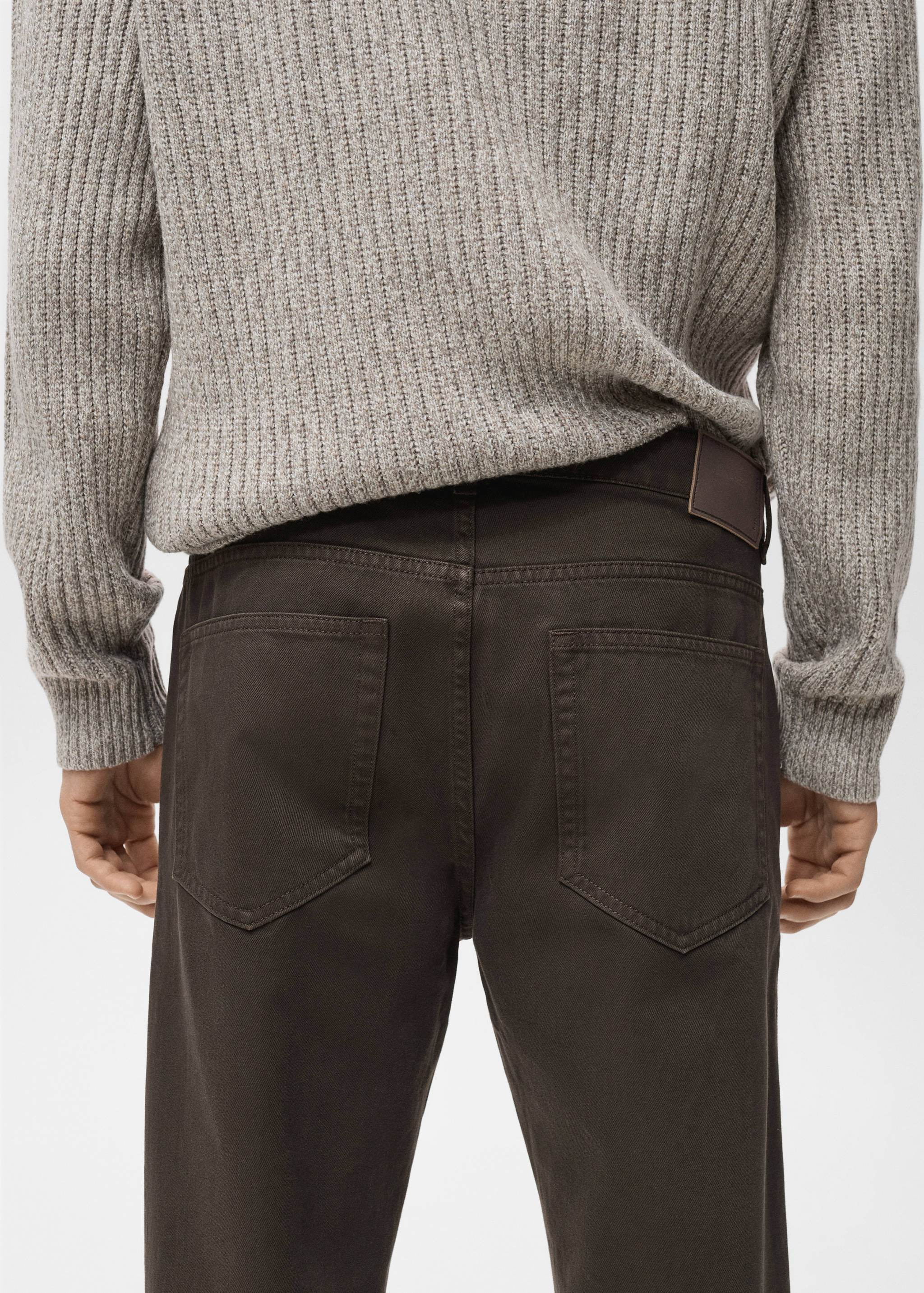 Regular fit cropped jeans van 100% katoen - Detail van het artikel 6