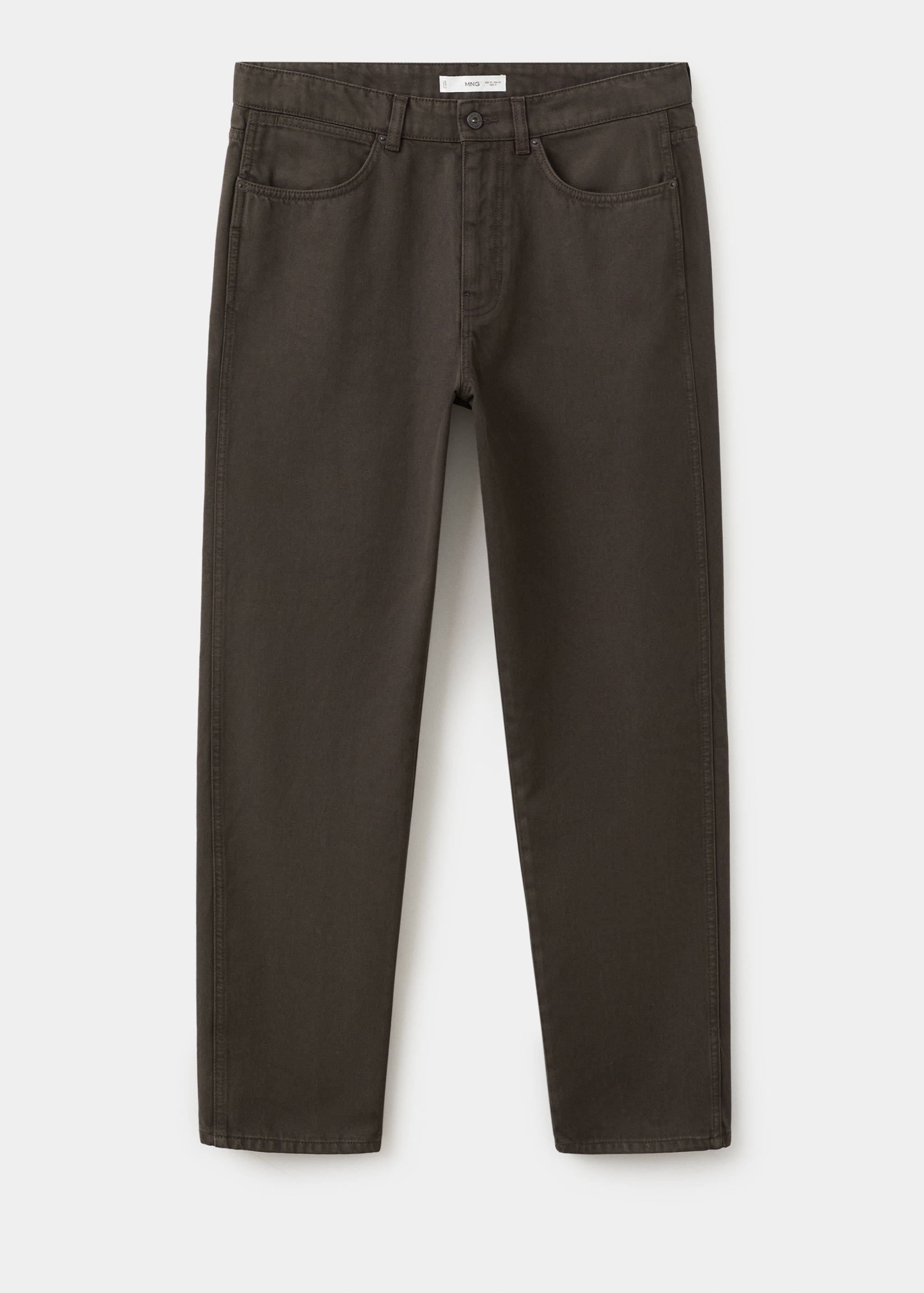 Regular fit cropped jeans van 100% katoen - Artikel zonder model