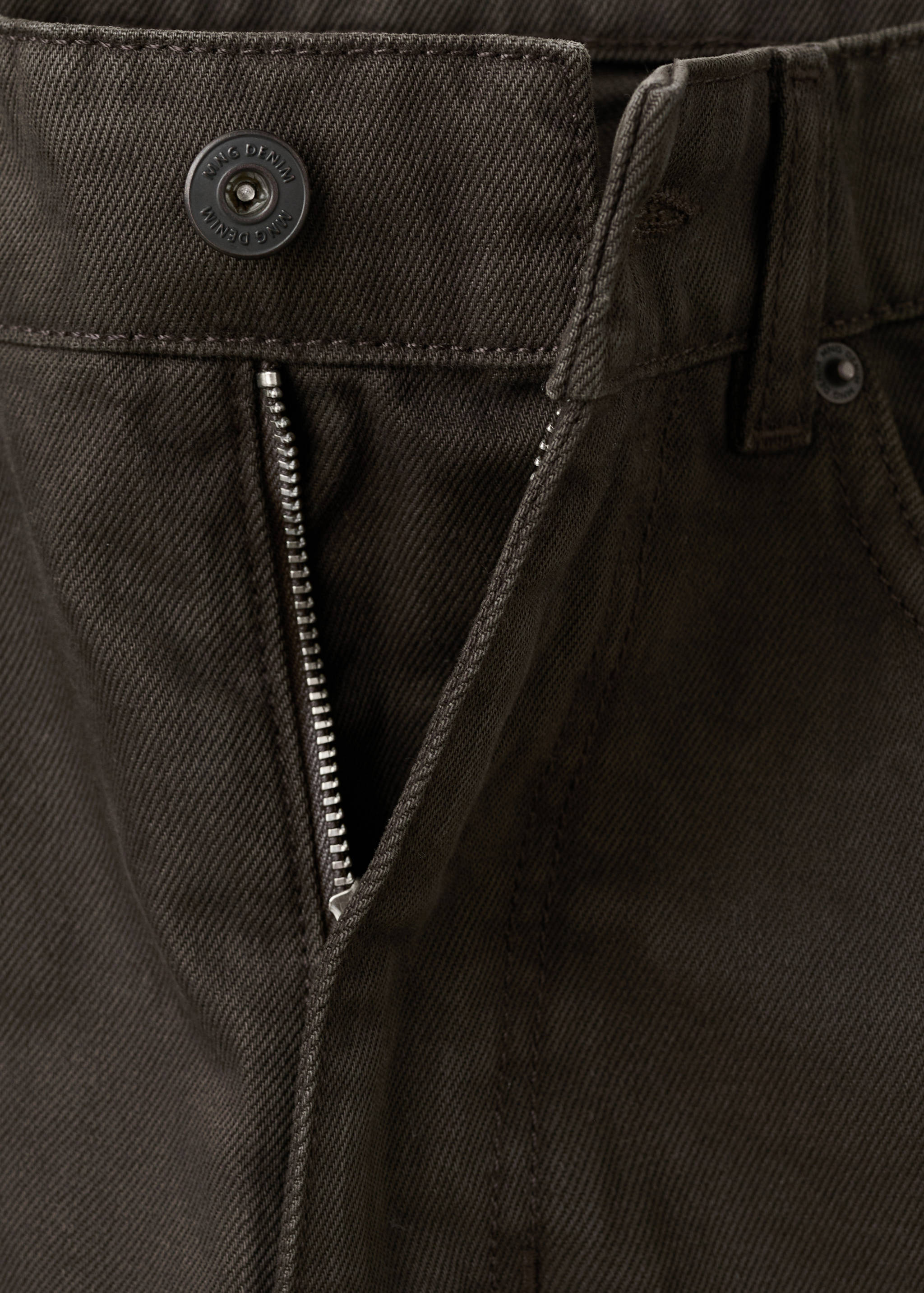 Regular fit cropped jeans van 100% katoen - Detail van het artikel 8