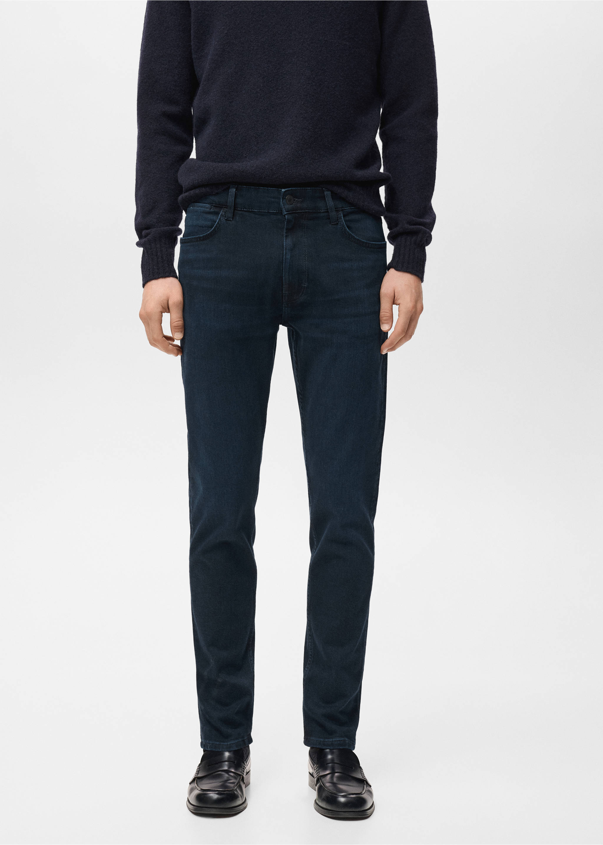 Slim fit Ultra Soft Touch Patrick jeans - Medium plane, Deep Dark Blue. Ref: 27041202-00.