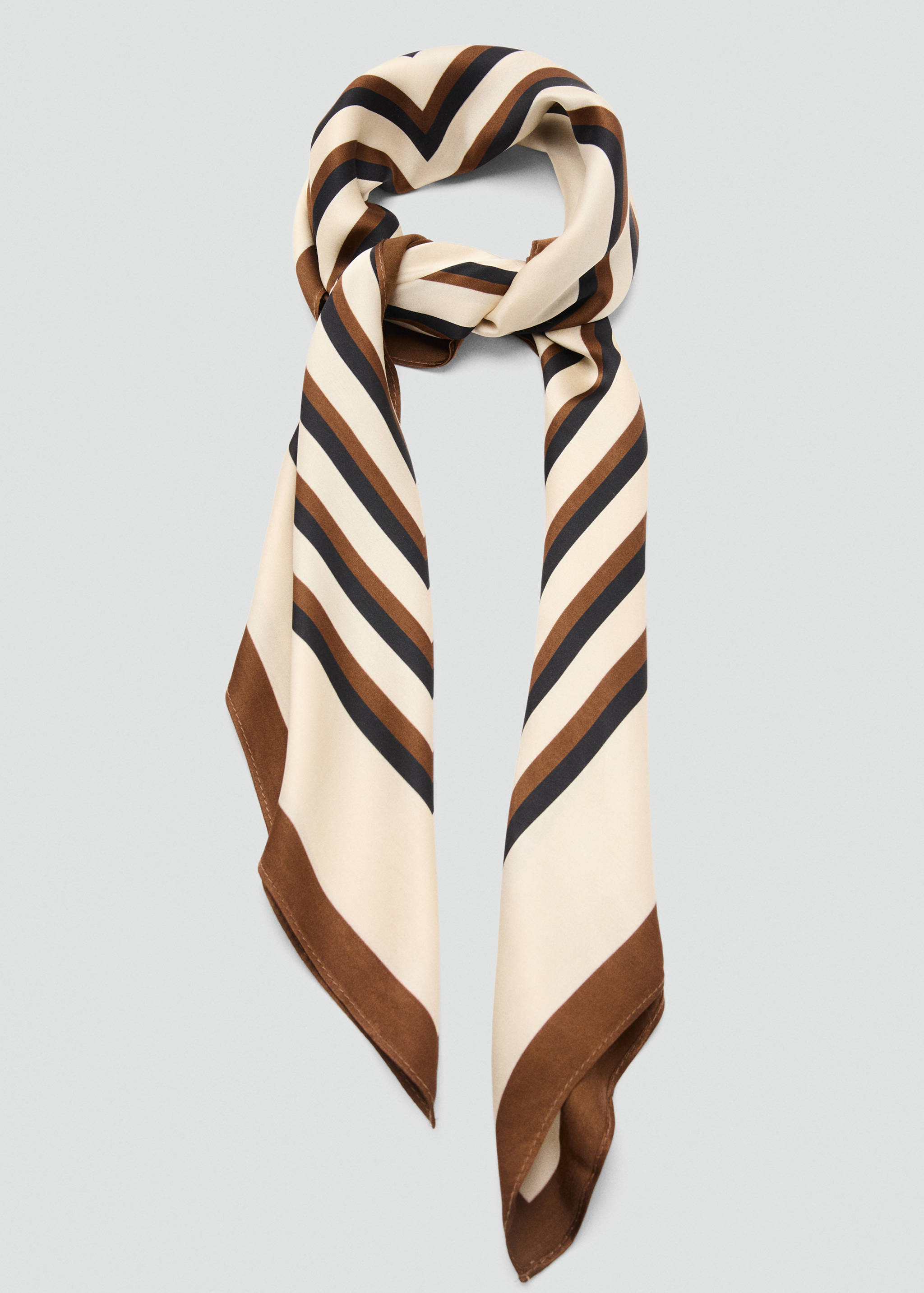 Geometric stripe-print scarf - Details of the article 1