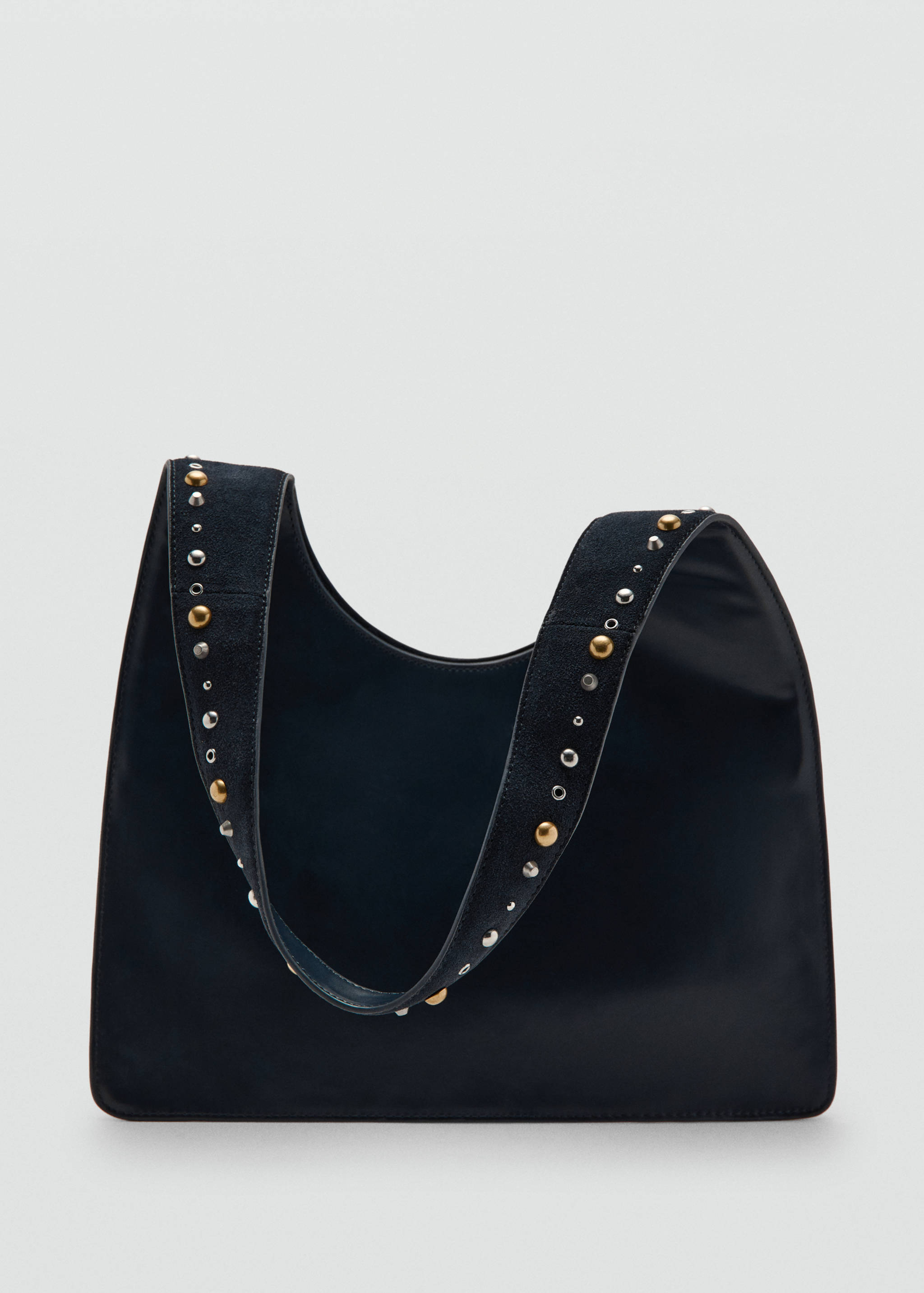 Suede studded shoulder bag - Details of the article 2