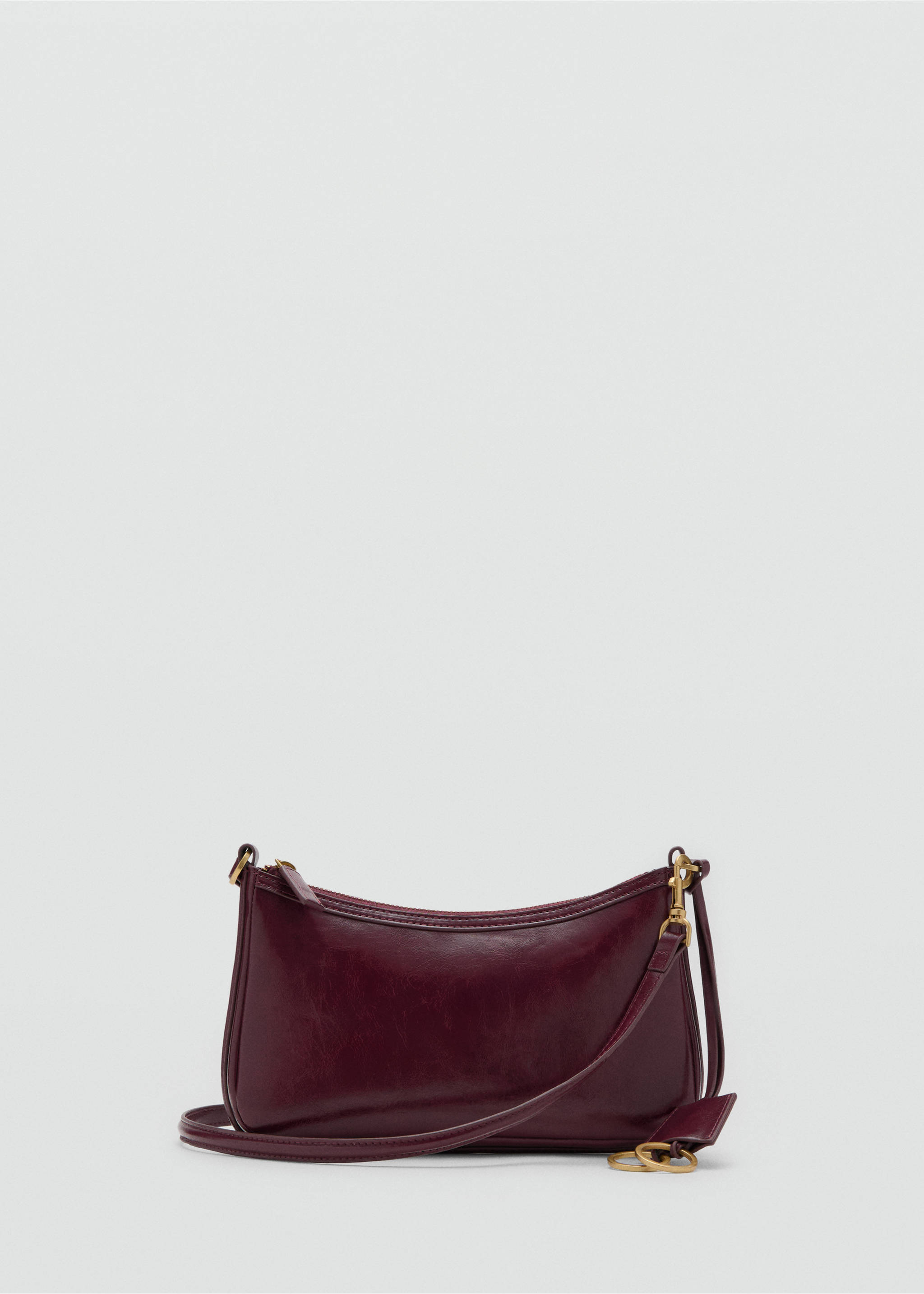 Crossbody bag with charms and rings - Article without model, Burgundy. Ref: 27041205-00.