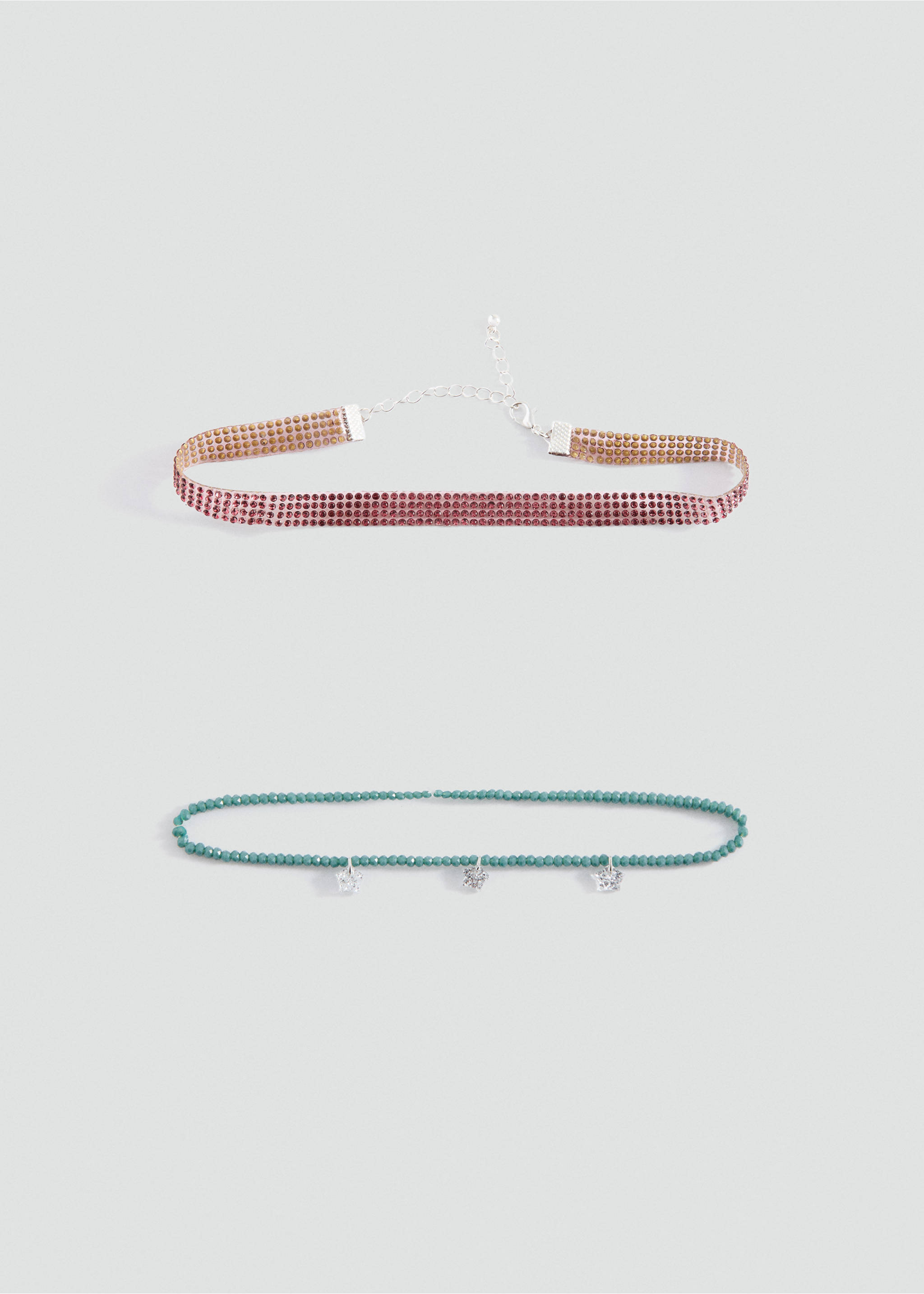 2 pack of necklaces - Article without model, Aqua Green. Ref: 27041208-00.