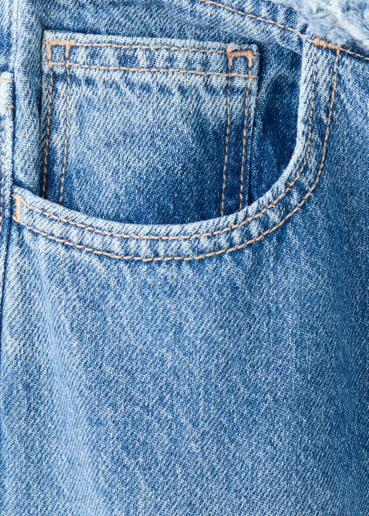 Low-waist wide-leg jeans — Medium Blue