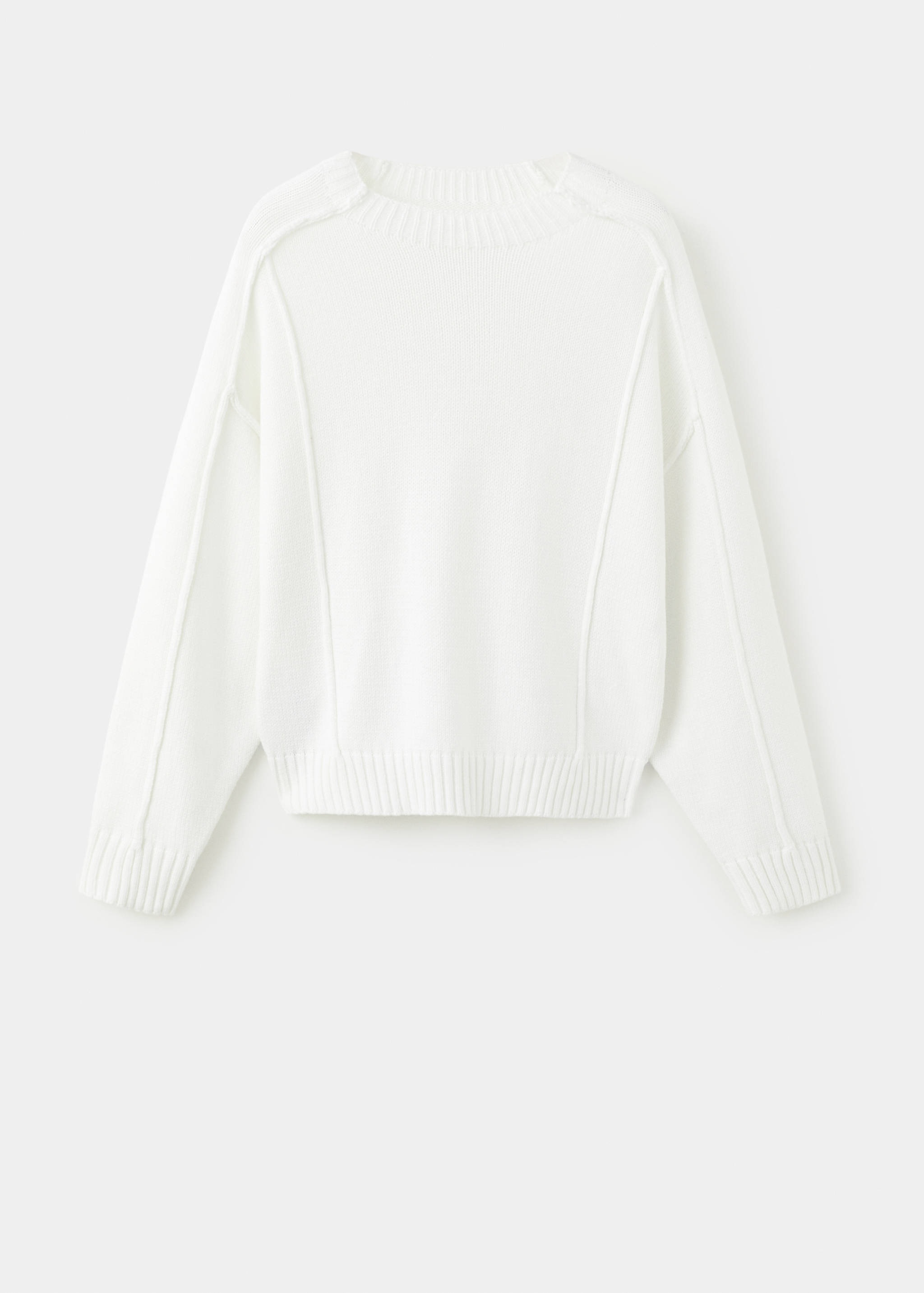 Knitted sweater with seams - Article without model