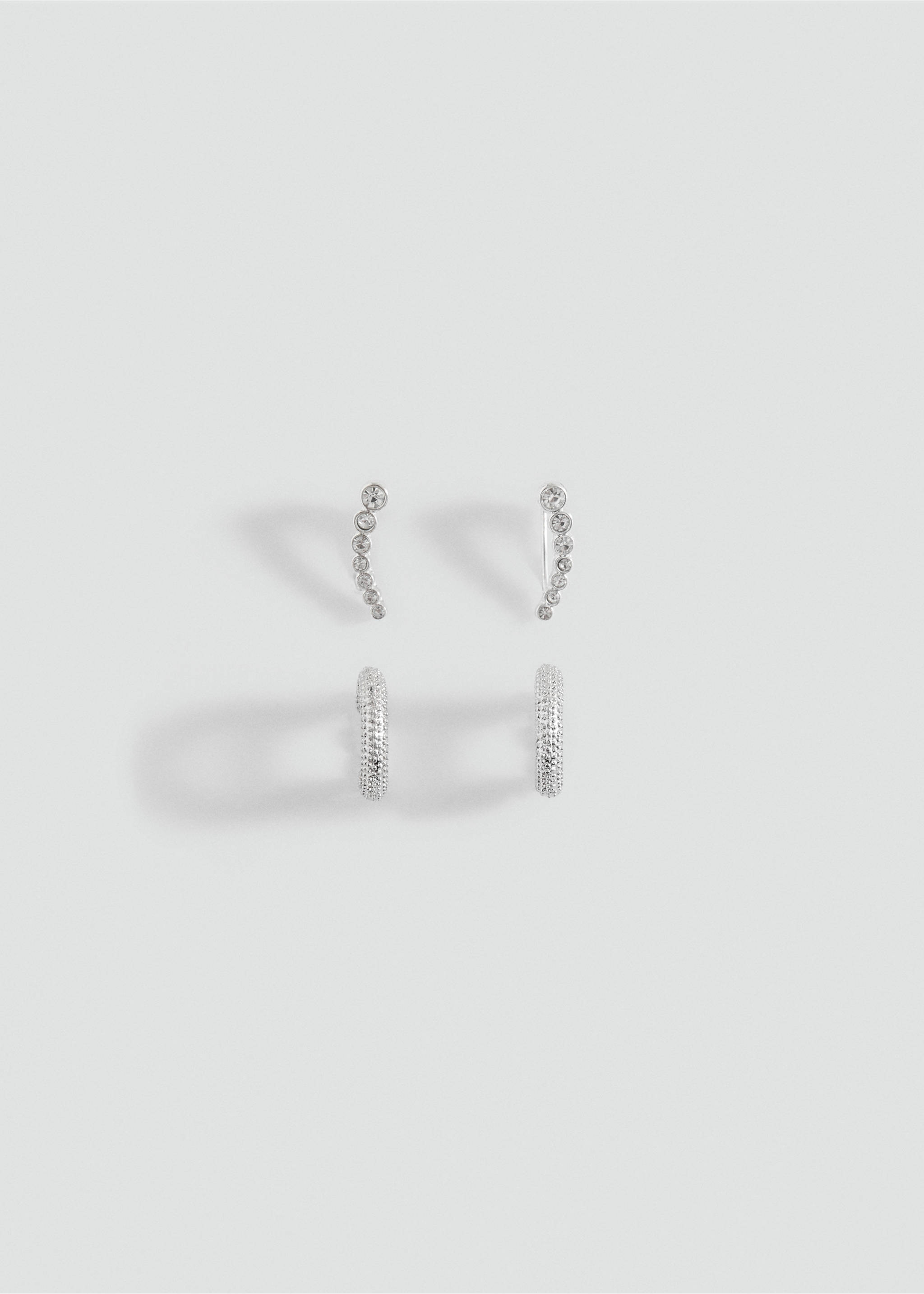 2-pack of earrings - Article without model, Silver. Ref: 27041216-00.