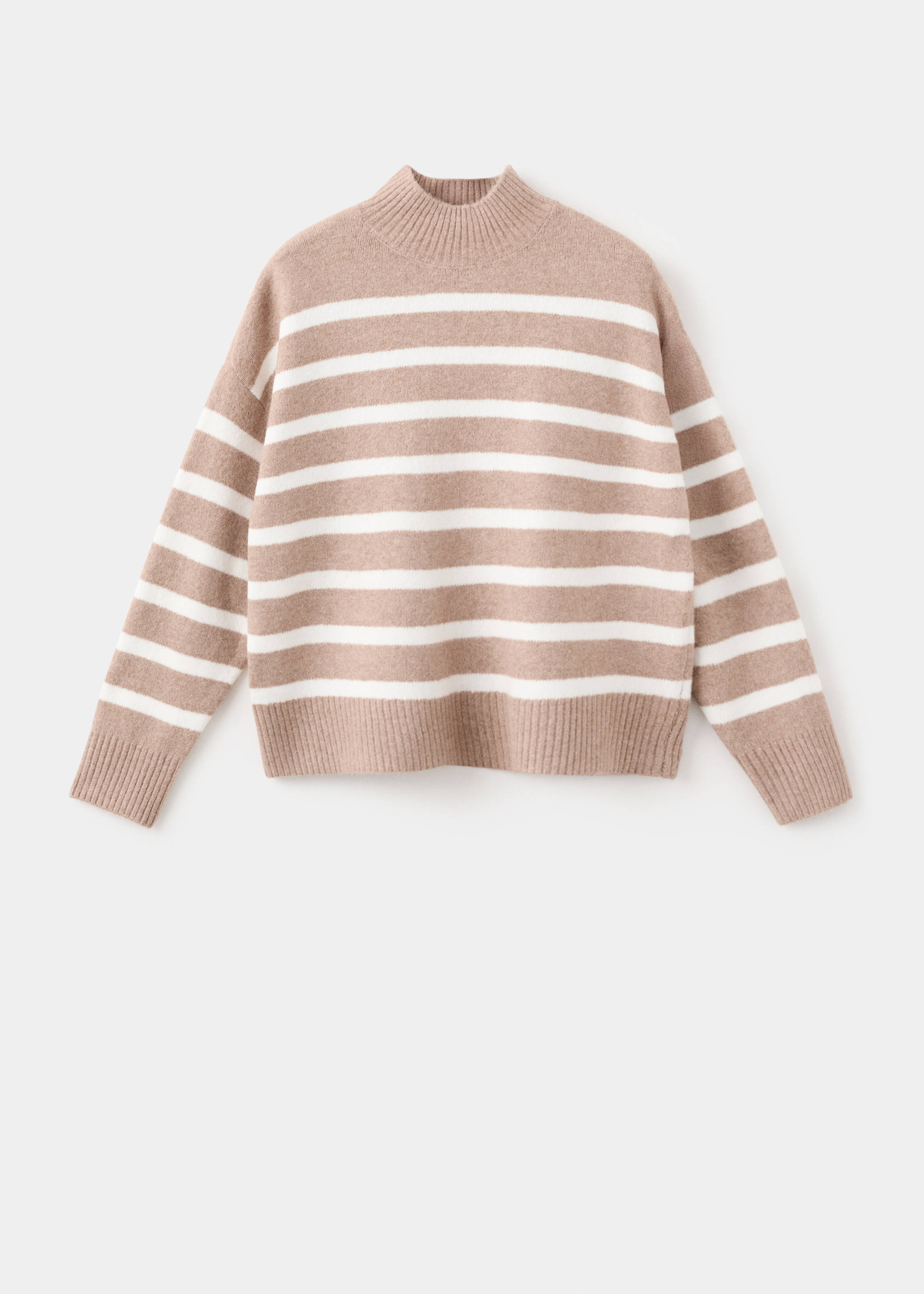 Oversized striped turtleneck sweater - Article without model