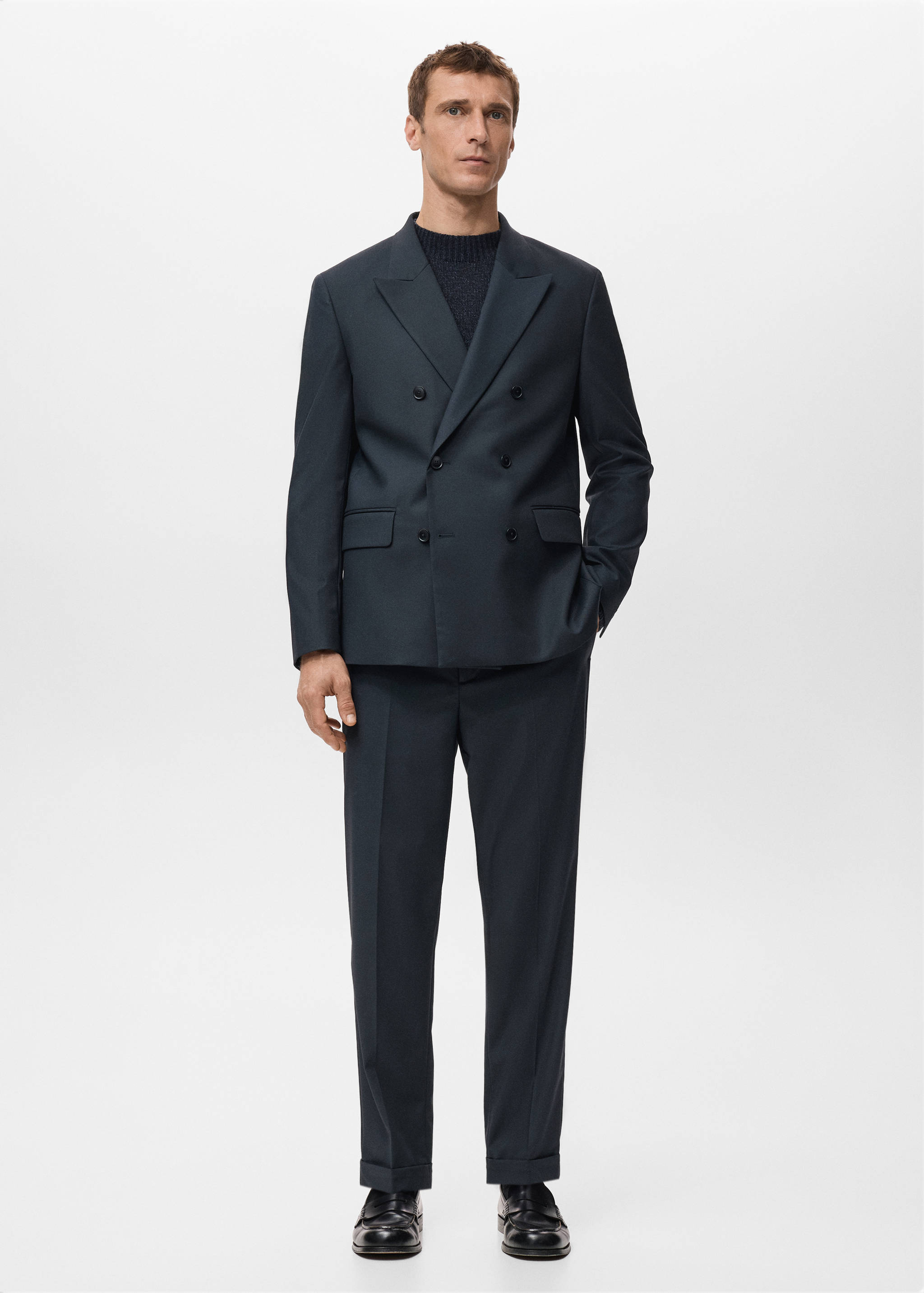 Pantalón traje Boston regular fit - Plano general