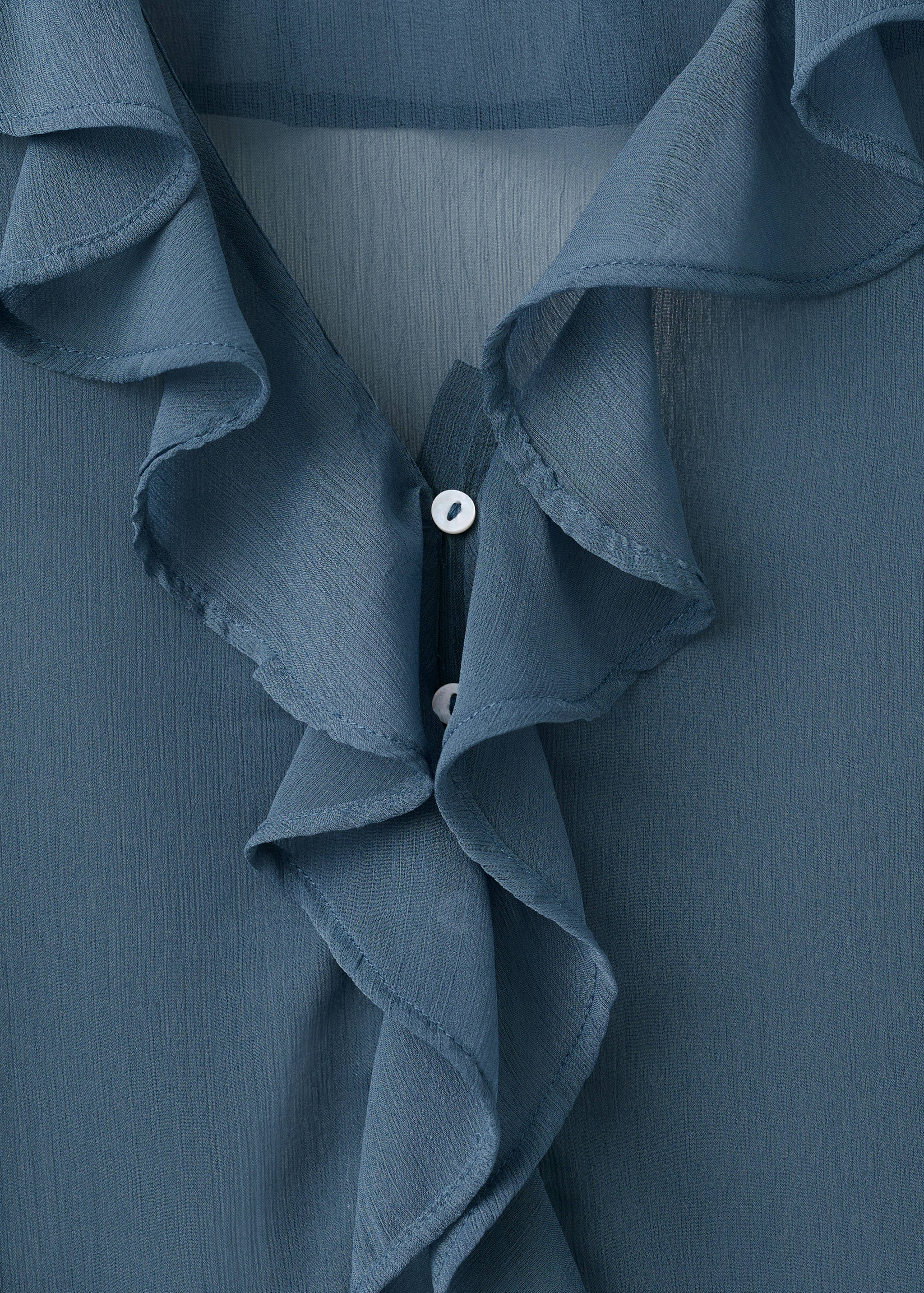 Прозрачная блузка с рюшами - Деталь изделия 0