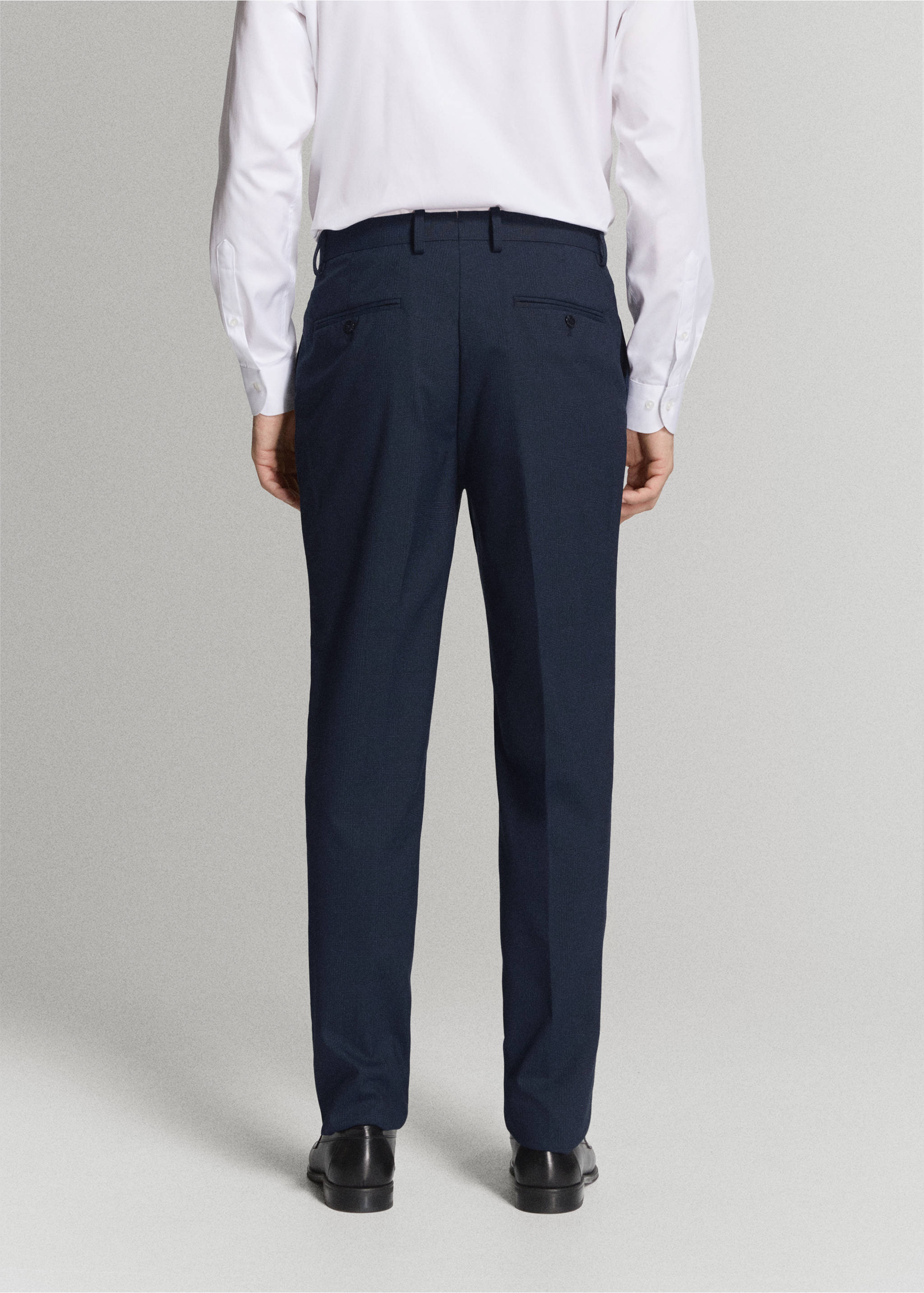 Pantalón traje Milán slim fit - Reverso del artículo, Azul marino oscuro. Ref: 27041223-00.