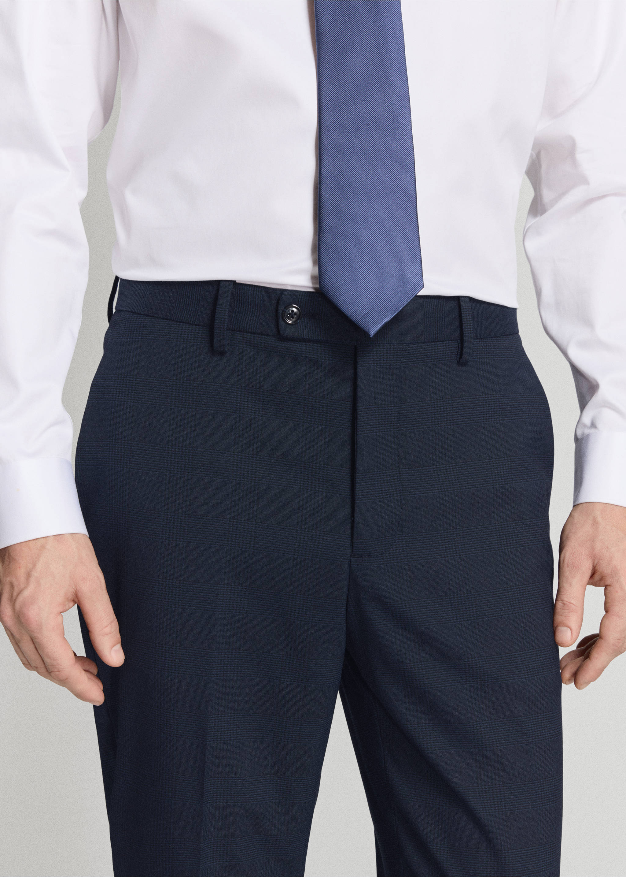 Pantalón traje Milán slim fit - Detalle del artículo 1, Azul marino oscuro. Ref: 27041223-00.