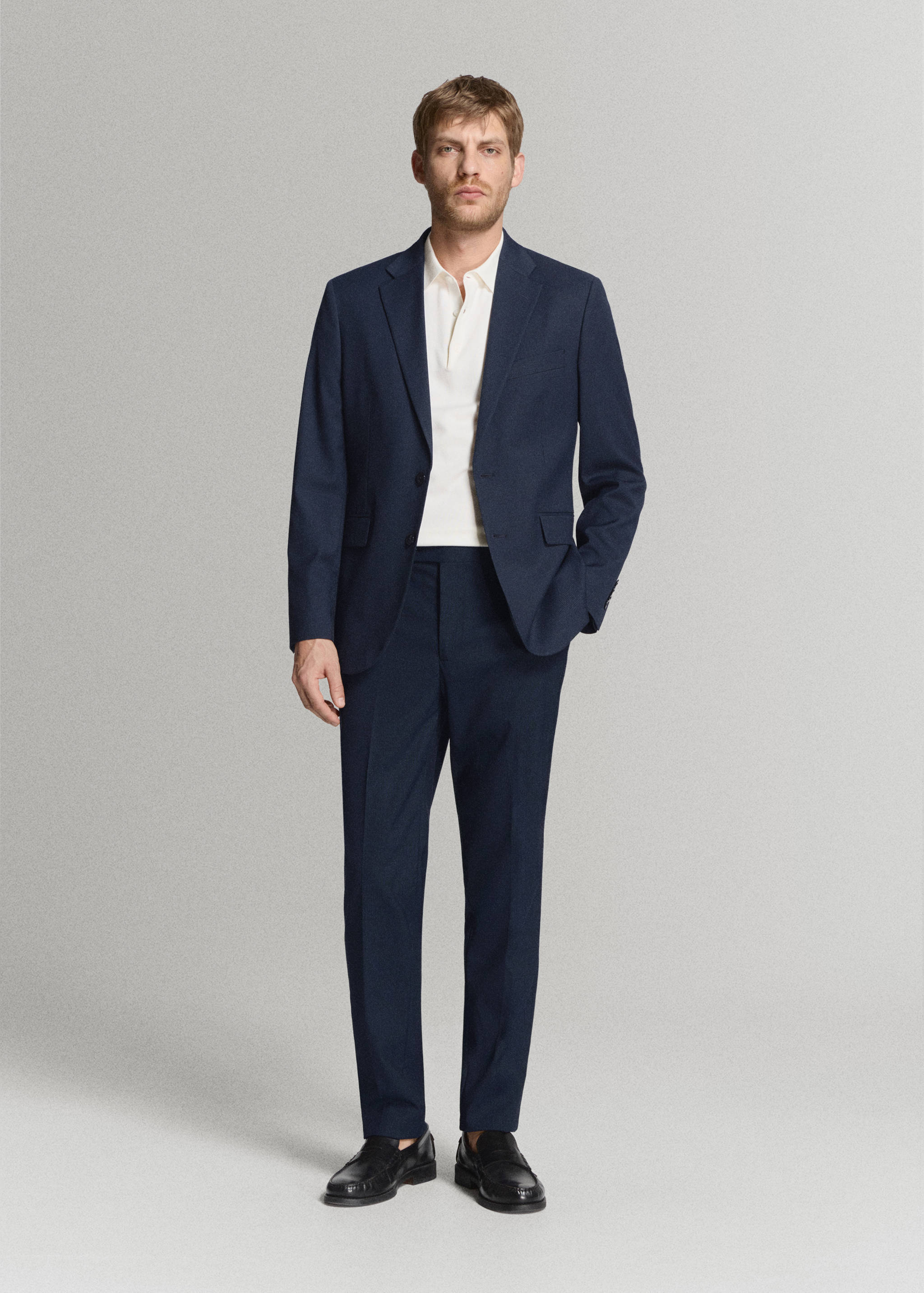 Milan slim-fit suit pants - General plane