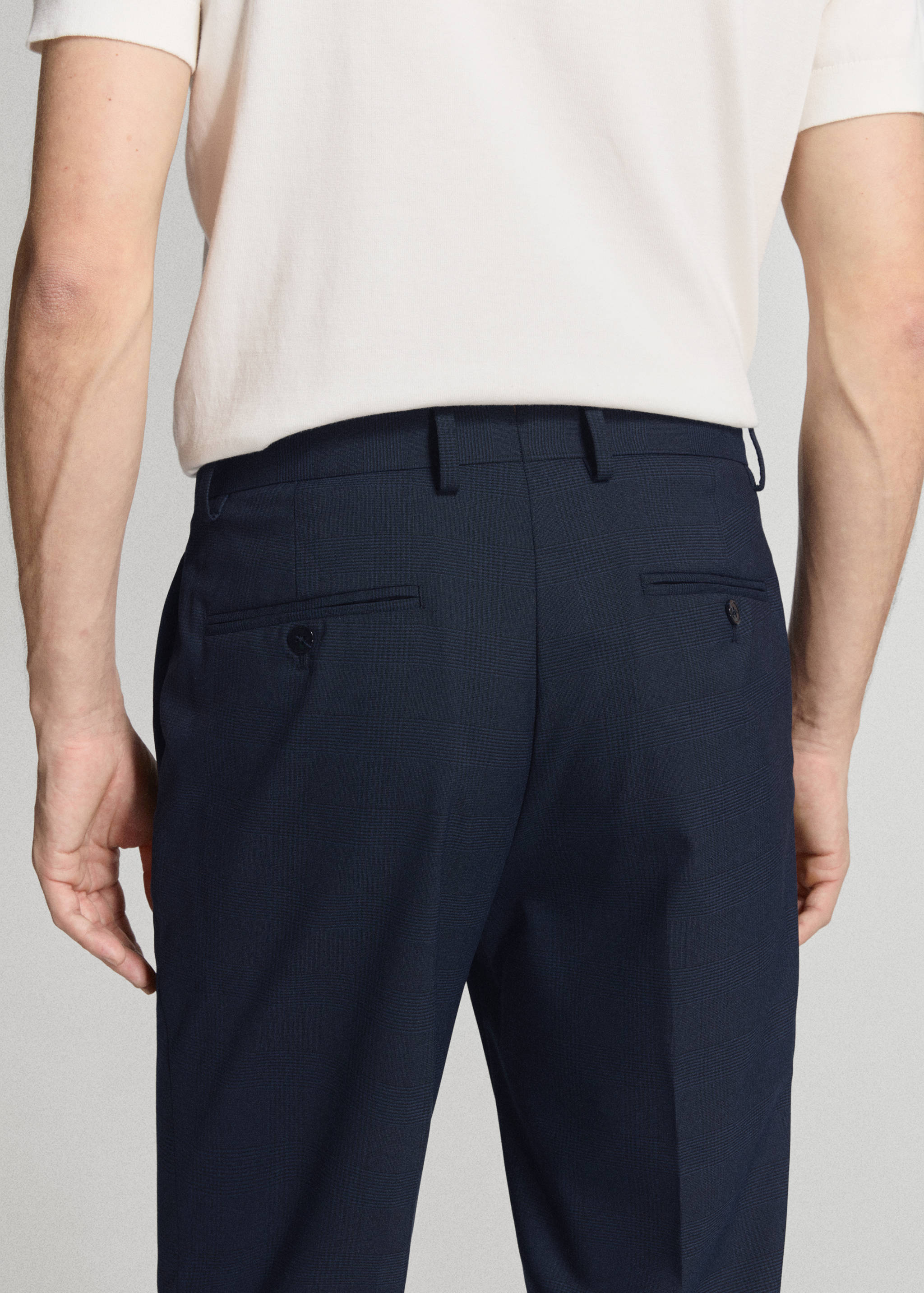 Milan slim-fit suit pants - Details of the article 3