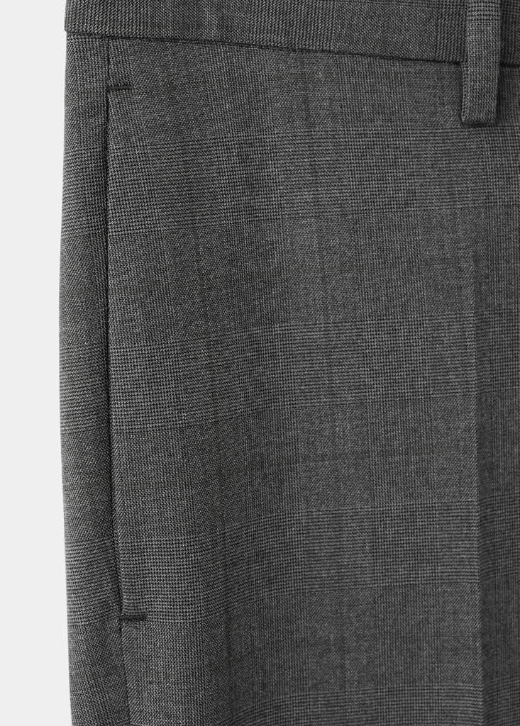 Stretch fabric super slim-fit suit trousers — Medium Heather Grey