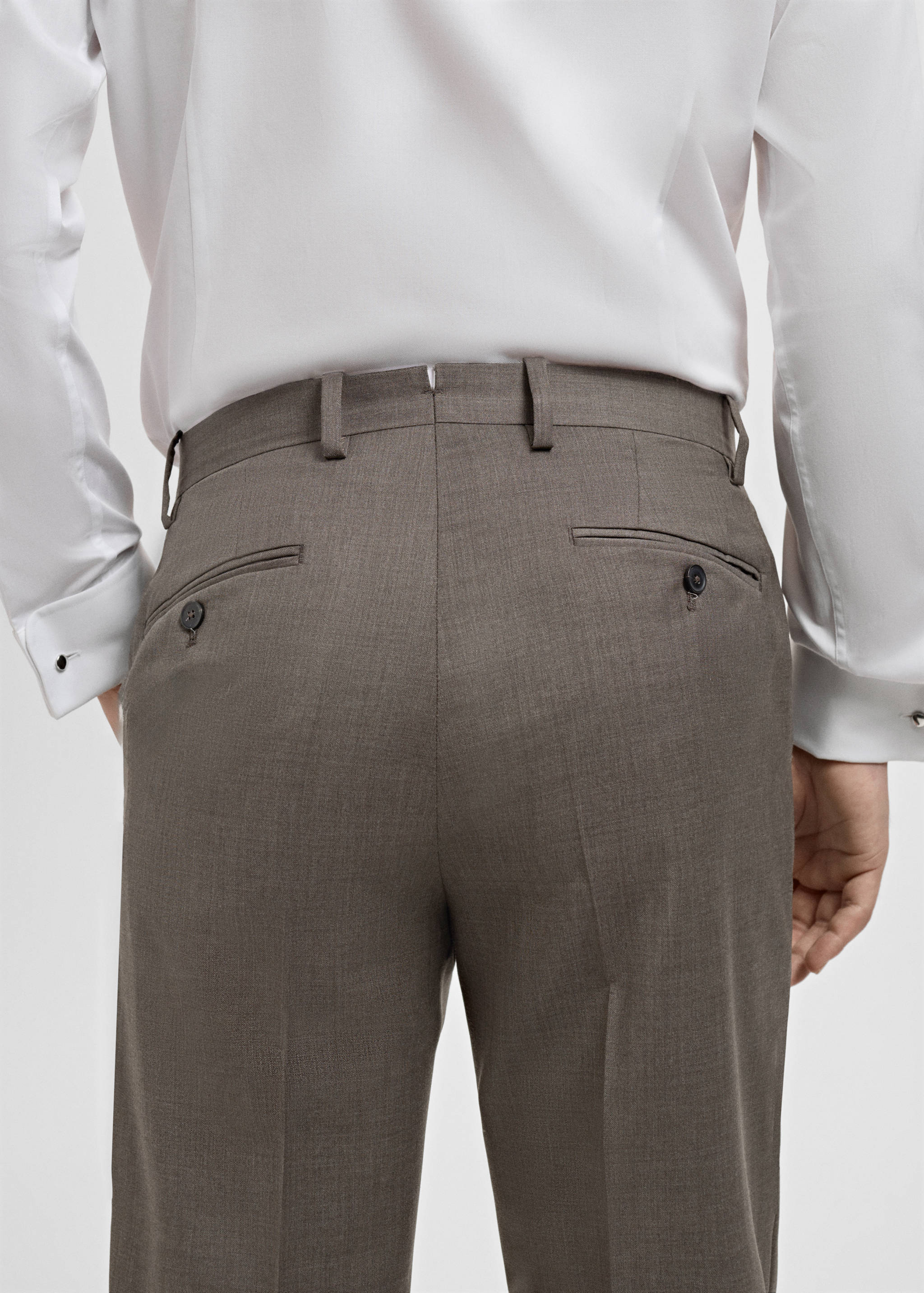 Venice 100% virgin wool suit trousers - Details of the article 6