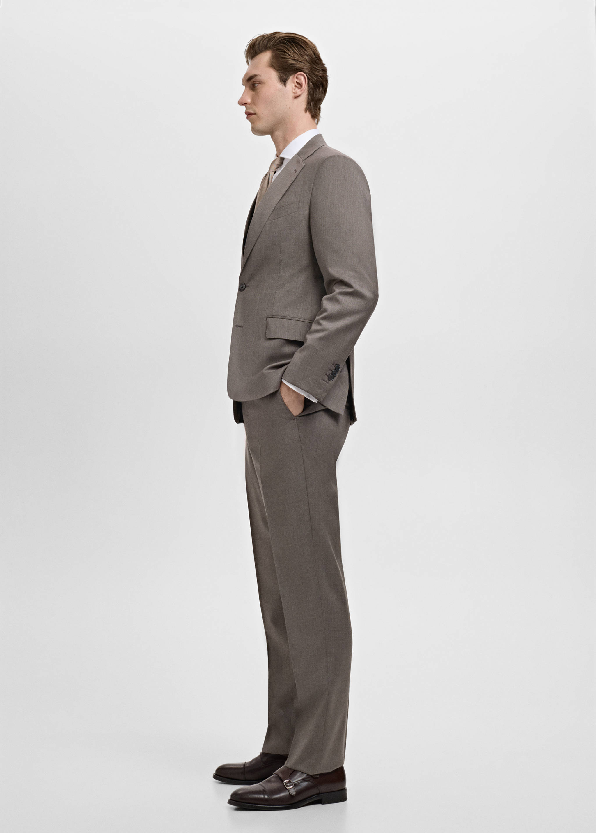 Venice 100% virgin wool suit trousers - Details of the article 2