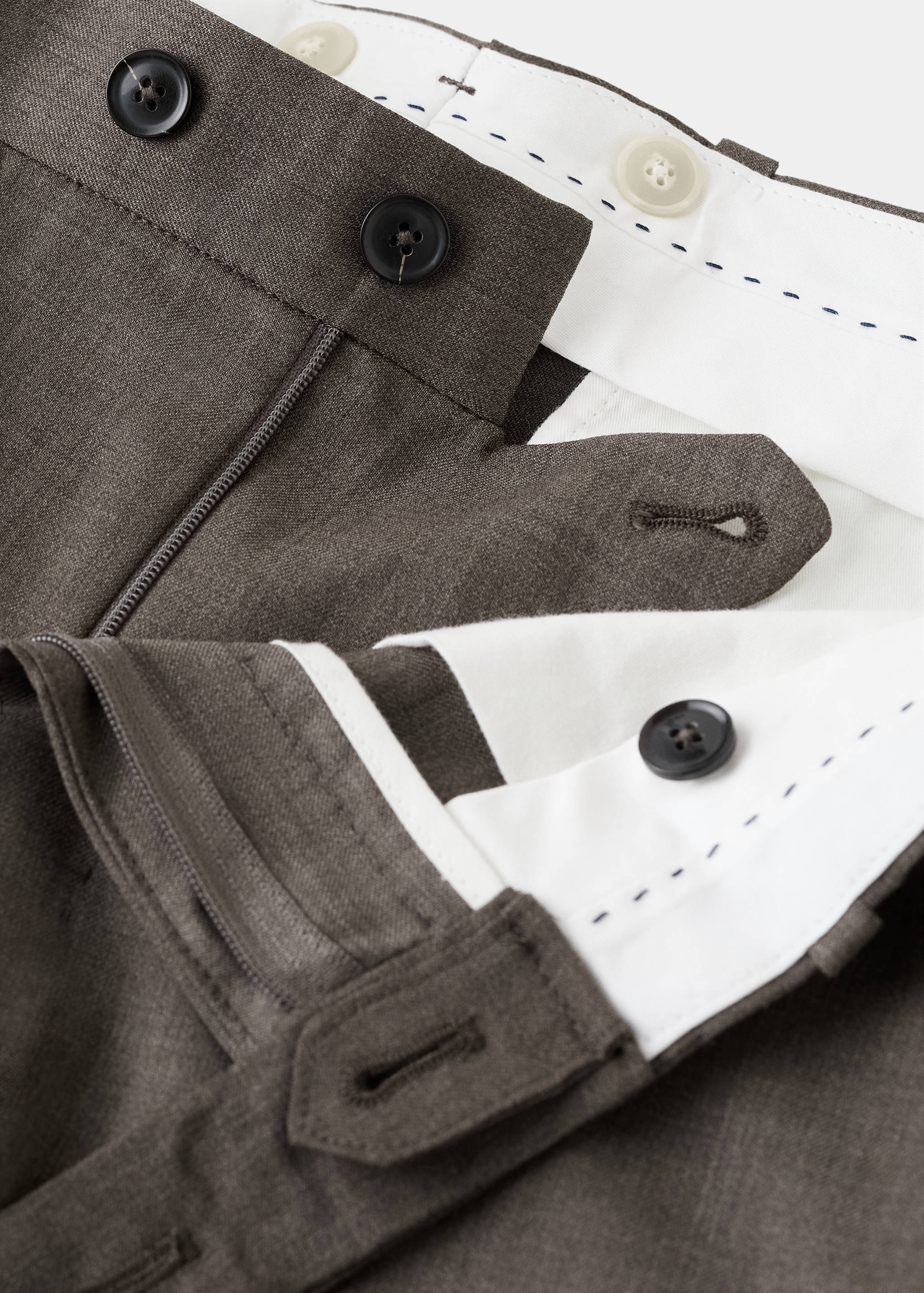 Venice 100% virgin wool suit trousers - Details of the article 0
