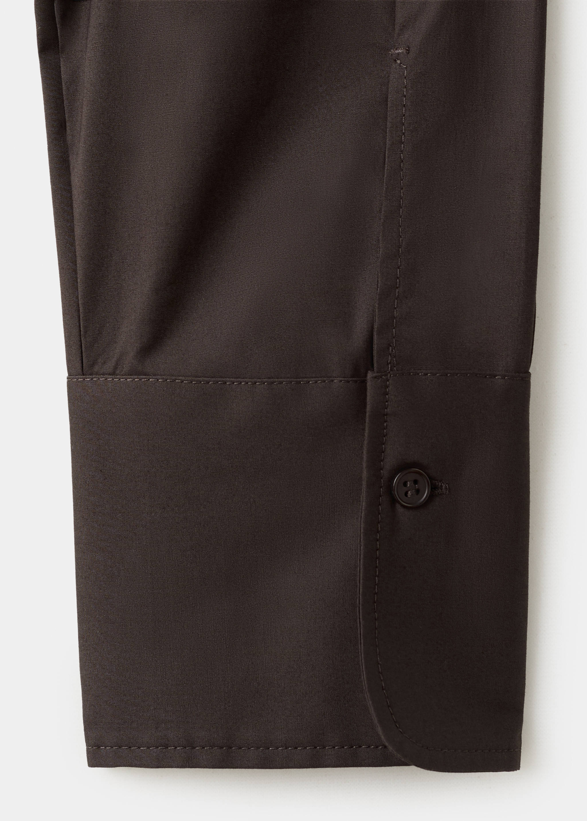 Приталенная рубашка из поплина - Деталь изделия 8