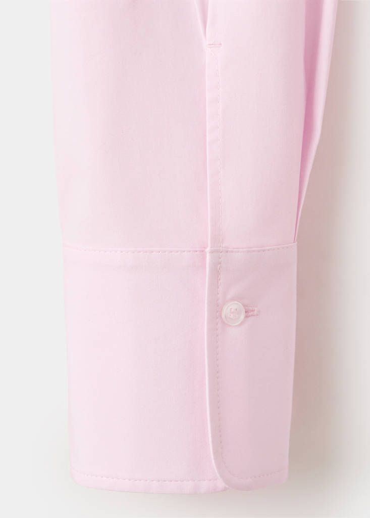 Slim-fit poplin shirt — Pink