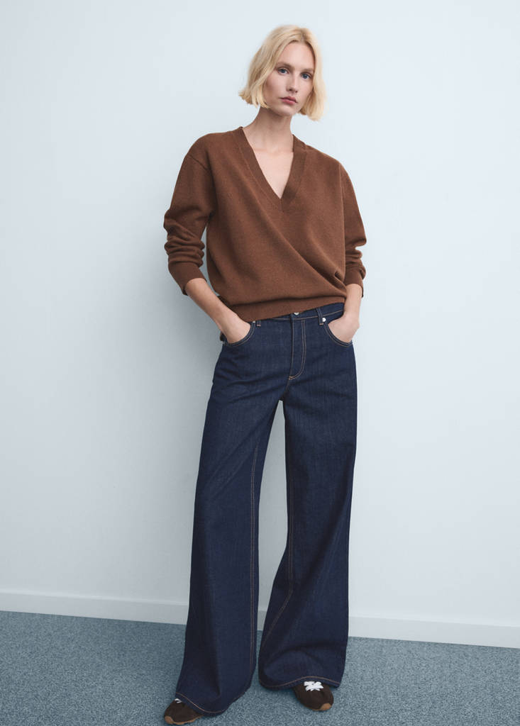 Low-rise wideleg jeans — Open Blue