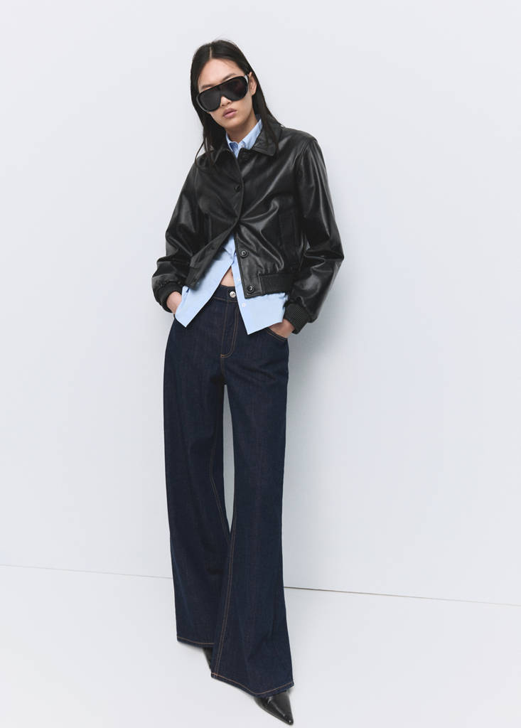 Low-rise wideleg jeans — Open Blue