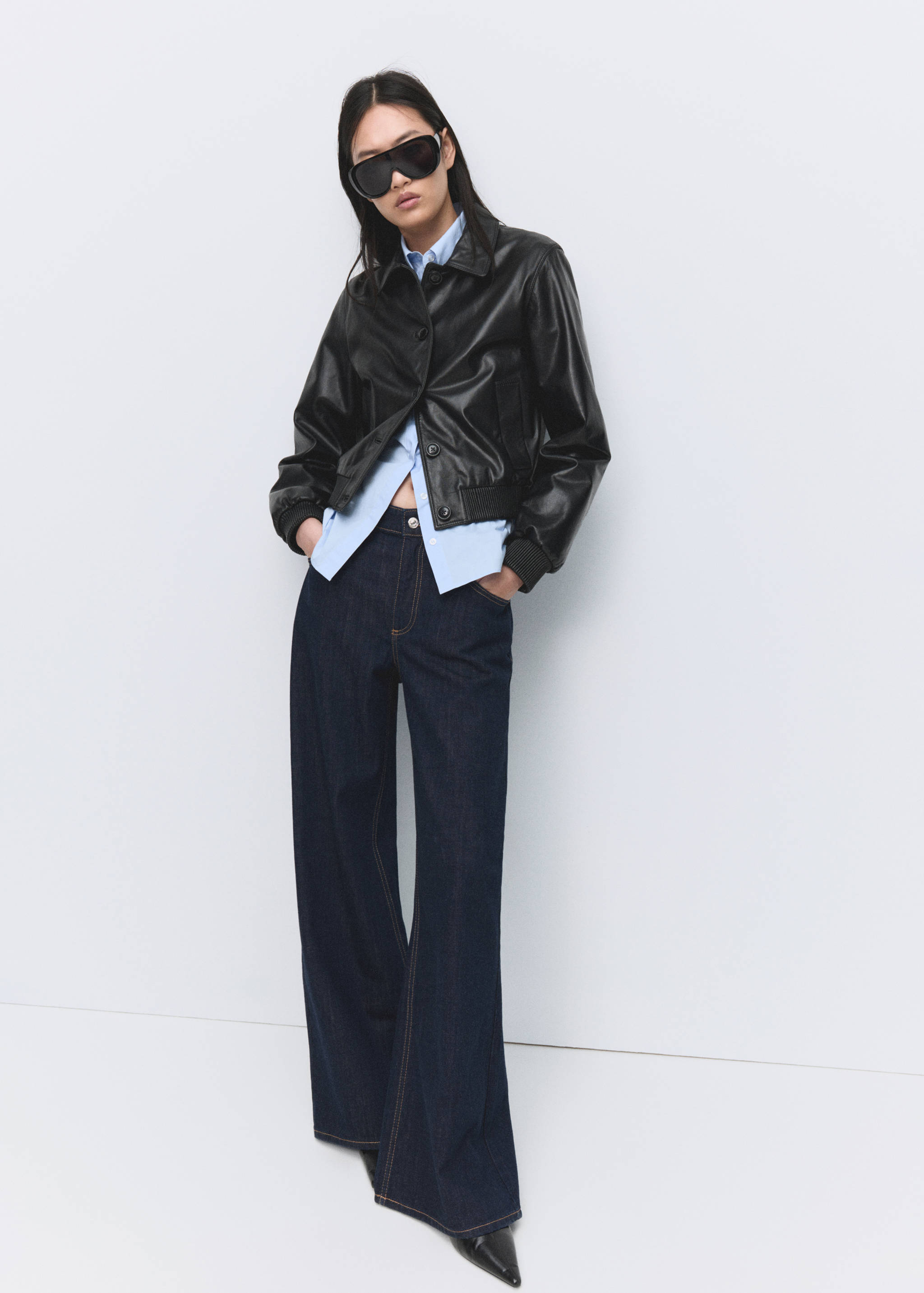 Low-rise wideleg jeans - General plane